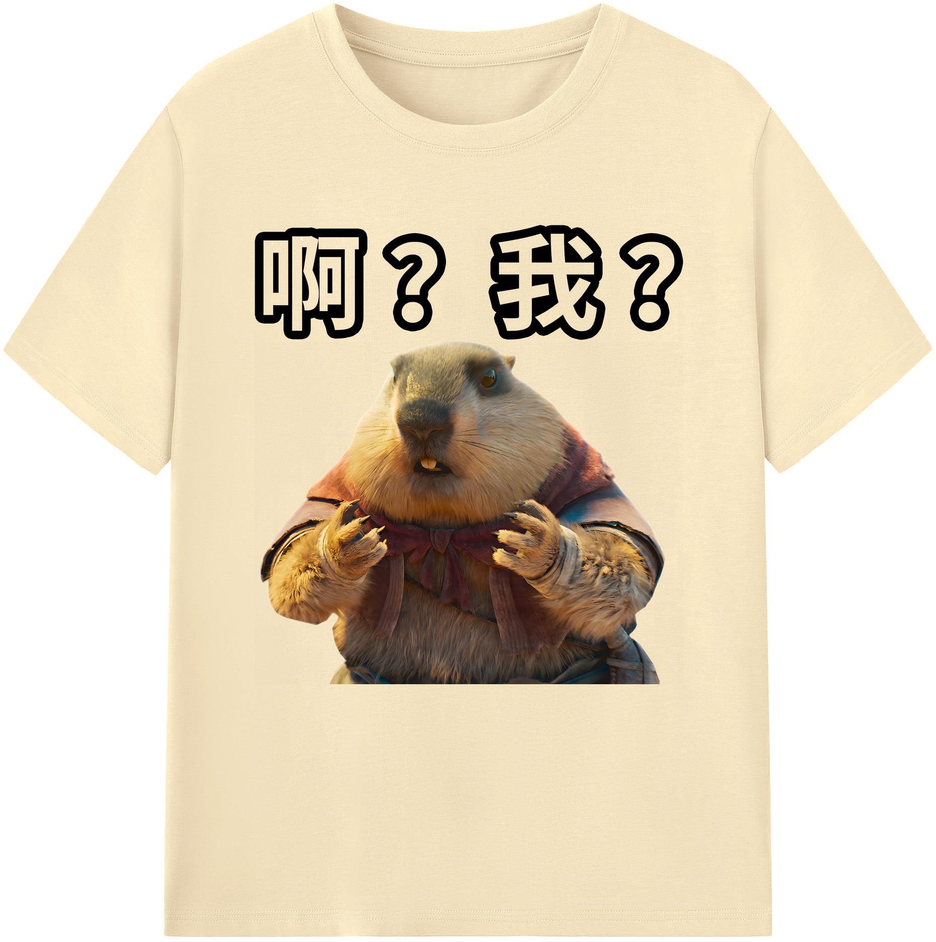 （画像用） Ne Zha 2 ナタ 魔童の大暴れ 綿100％半袖Tシャツ（フロントプリント）