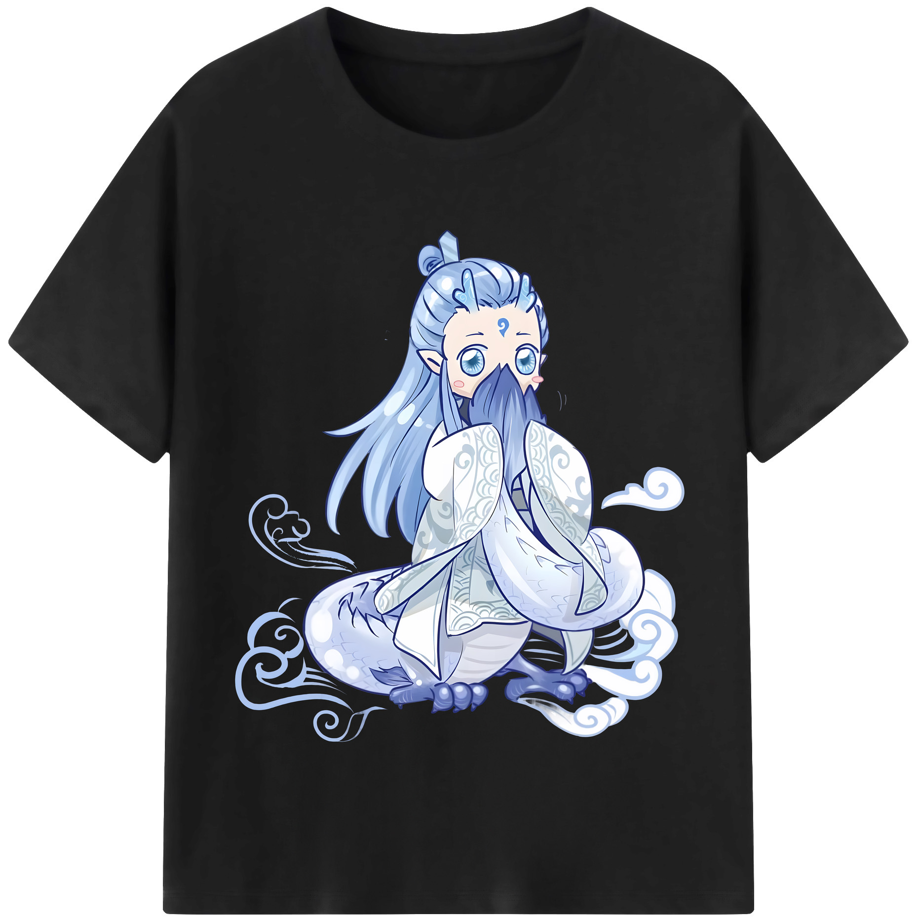 （画像用） Ne Zha 2 ナタ 魔童の大暴れ 綿100％半袖Tシャツ（フロントプリント）