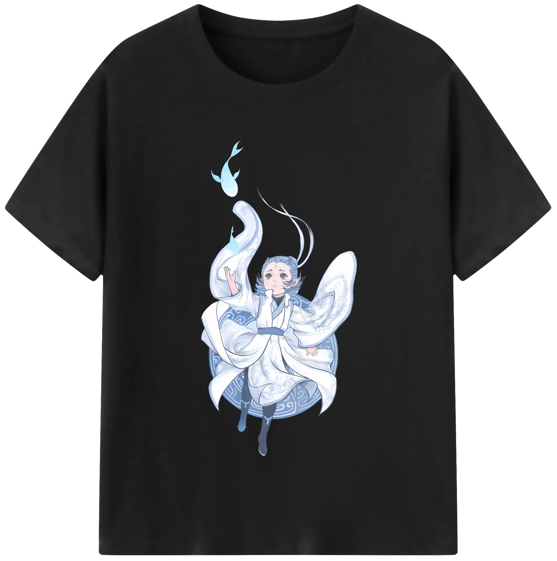 （画像用） Ne Zha 2 ナタ 魔童の大暴れ 綿100％半袖Tシャツ（フロントプリント）