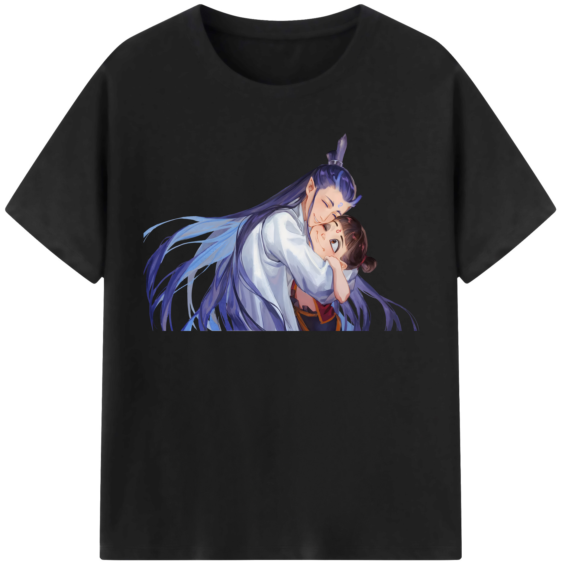 （画像用） Ne Zha 2 ナタ 魔童の大暴れ 綿100％半袖Tシャツ（フロントプリント）