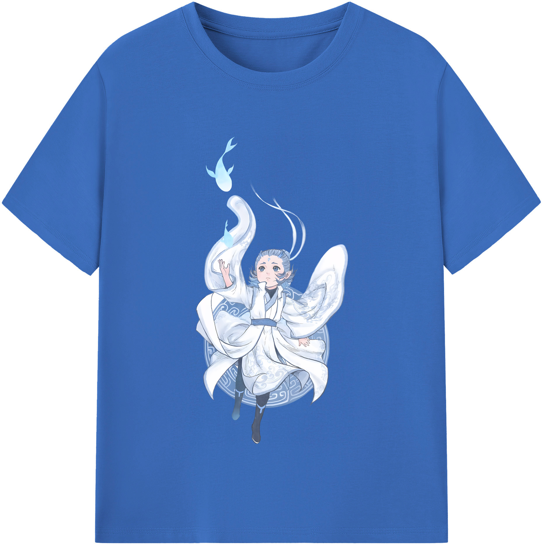 （画像用） Ne Zha 2 ナタ 魔童の大暴れ 綿100％半袖Tシャツ（フロントプリント）