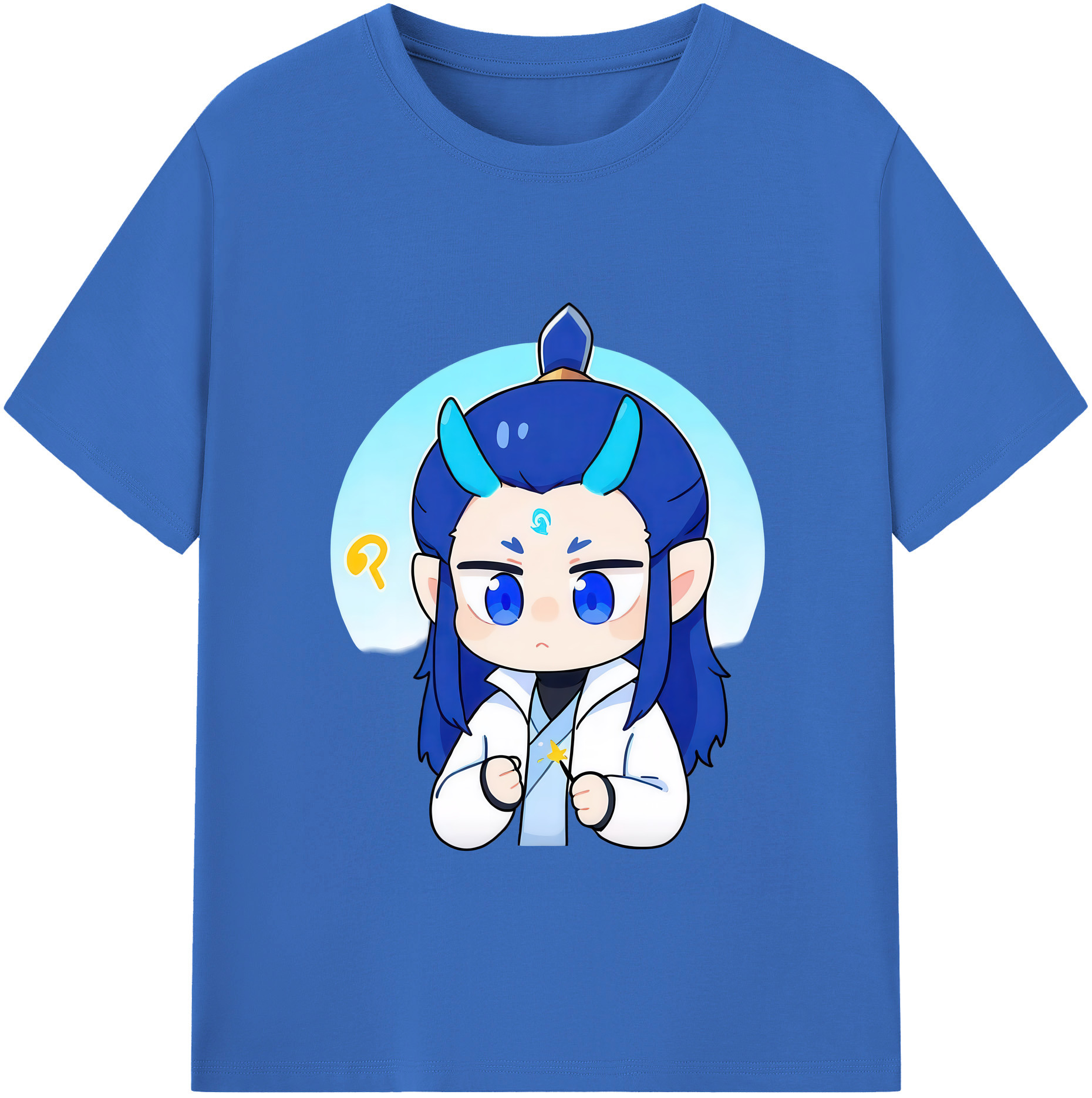 （画像用） Ne Zha 2 ナタ 魔童の大暴れ 綿100％半袖Tシャツ（フロントプリント）