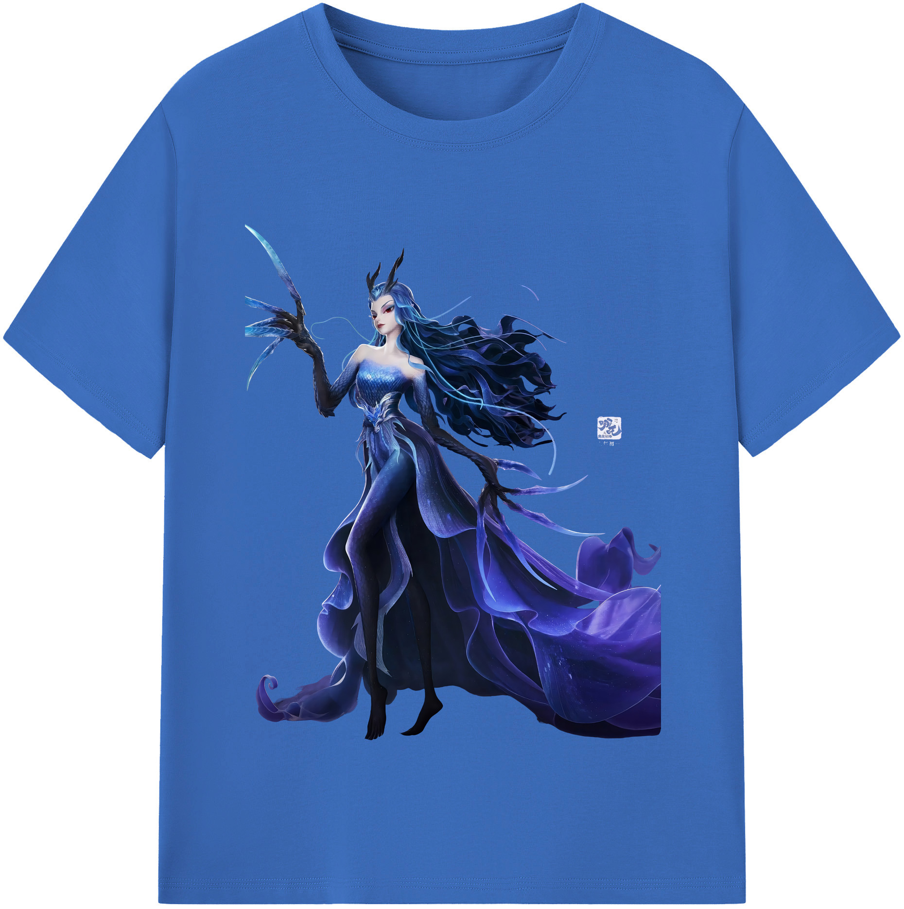 （画像用） Ne Zha 2 ナタ 魔童の大暴れ 綿100％半袖Tシャツ（フロントプリント）