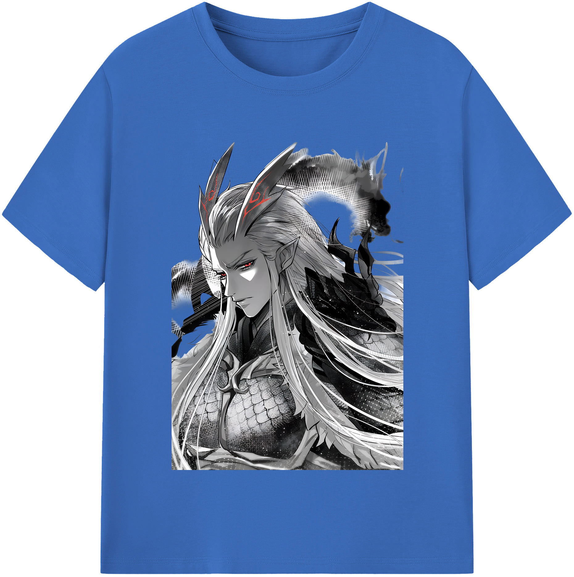 （画像用） Ne Zha 2 ナタ 魔童の大暴れ 綿100％半袖Tシャツ（フロントプリント）