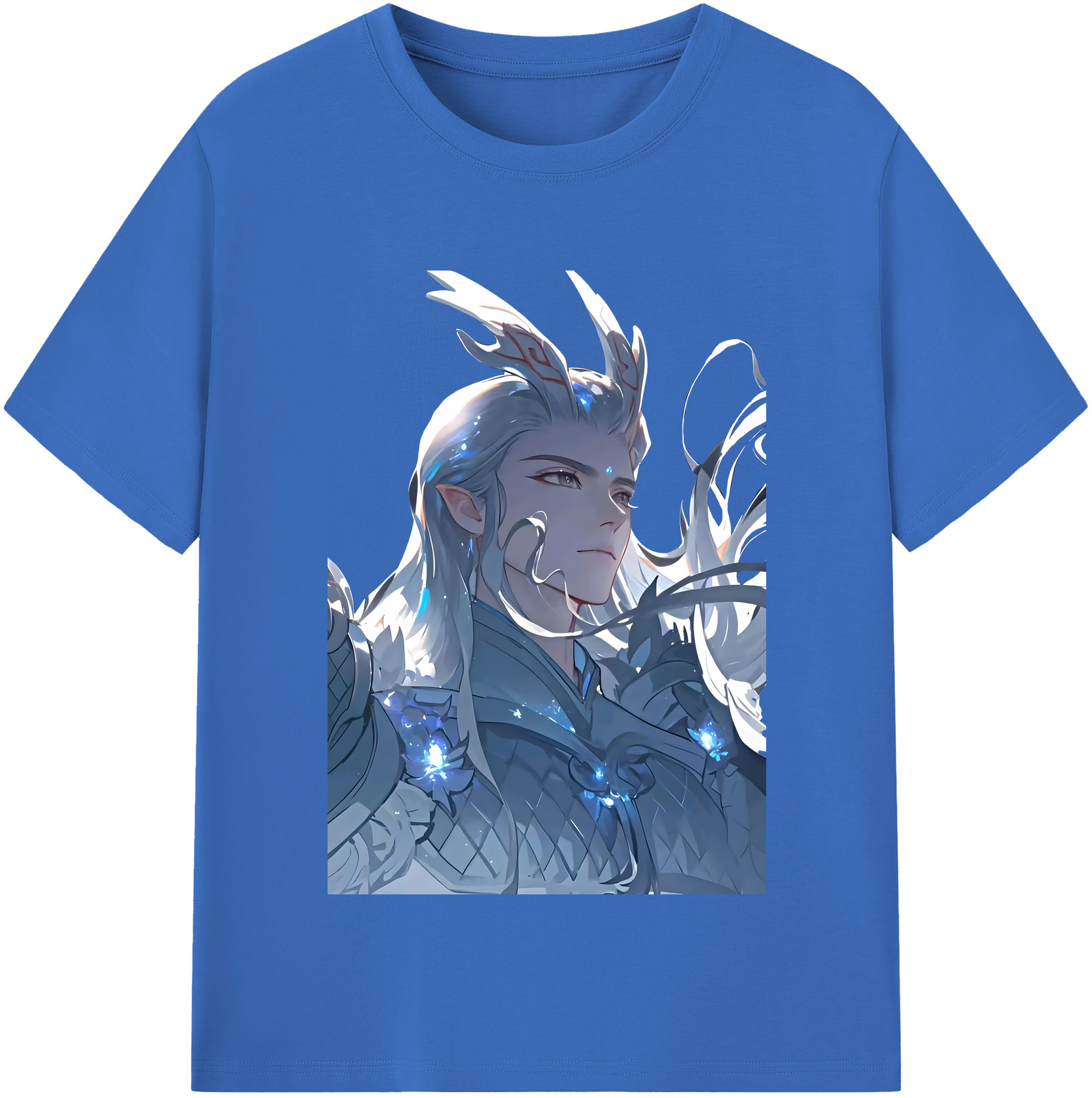 （画像用） Ne Zha 2 ナタ 魔童の大暴れ 綿100％半袖Tシャツ（フロントプリント）
