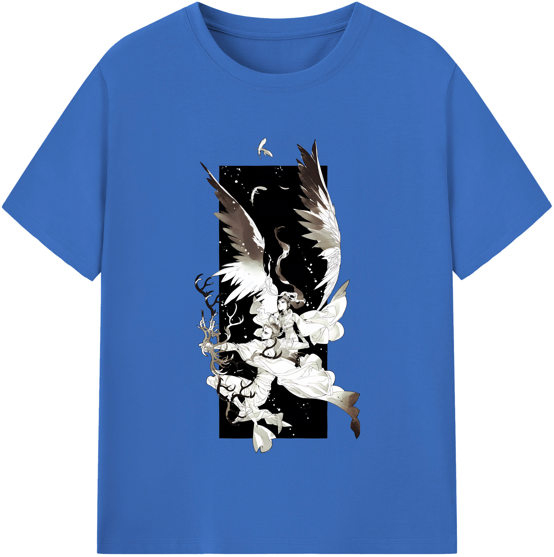 （画像用） Ne Zha 2 ナタ 魔童の大暴れ 綿100％半袖Tシャツ（フロントプリント）