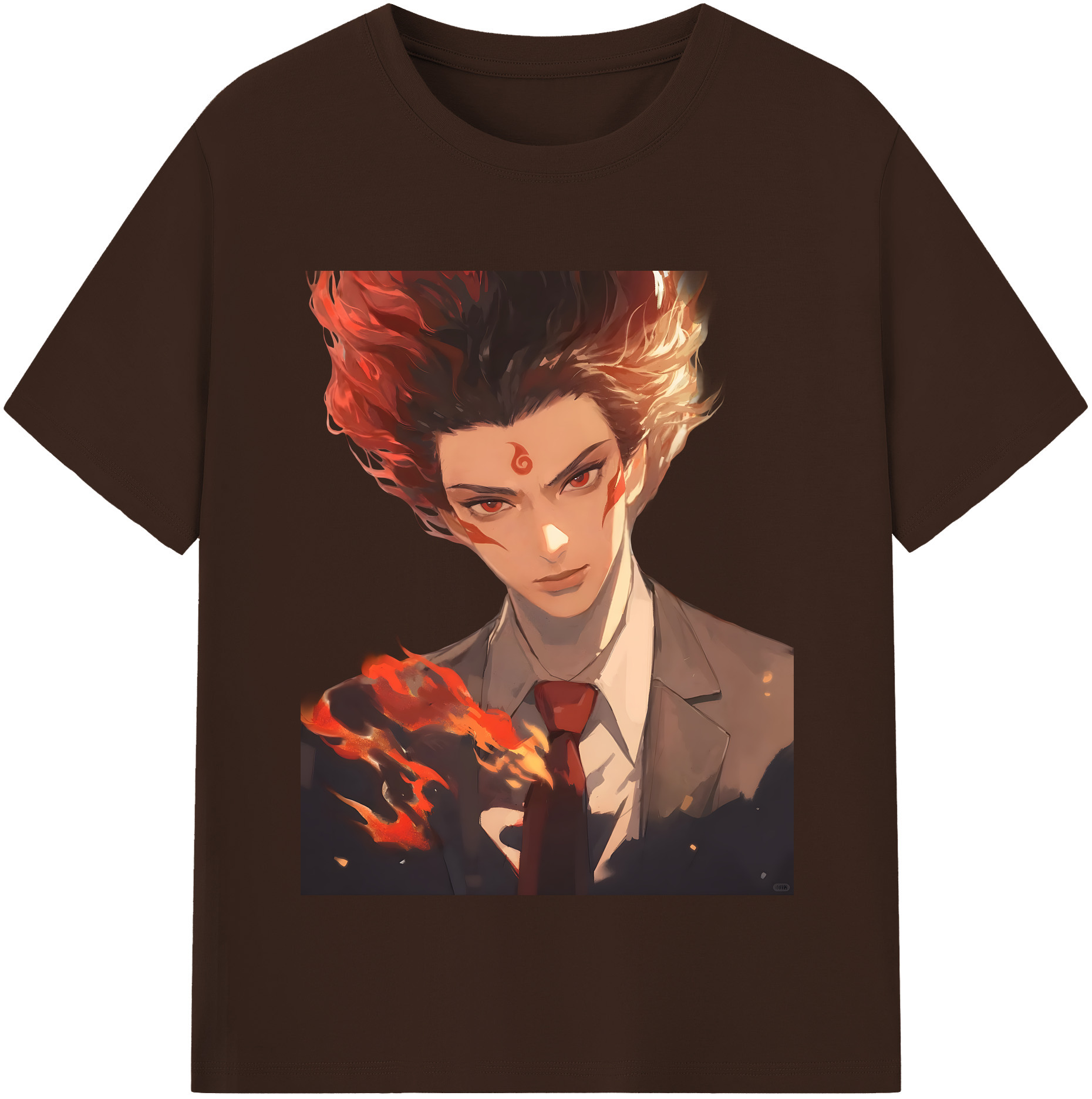 （画像用） Ne Zha 2 ナタ 魔童の大暴れ 綿100％半袖Tシャツ（フロントプリント）