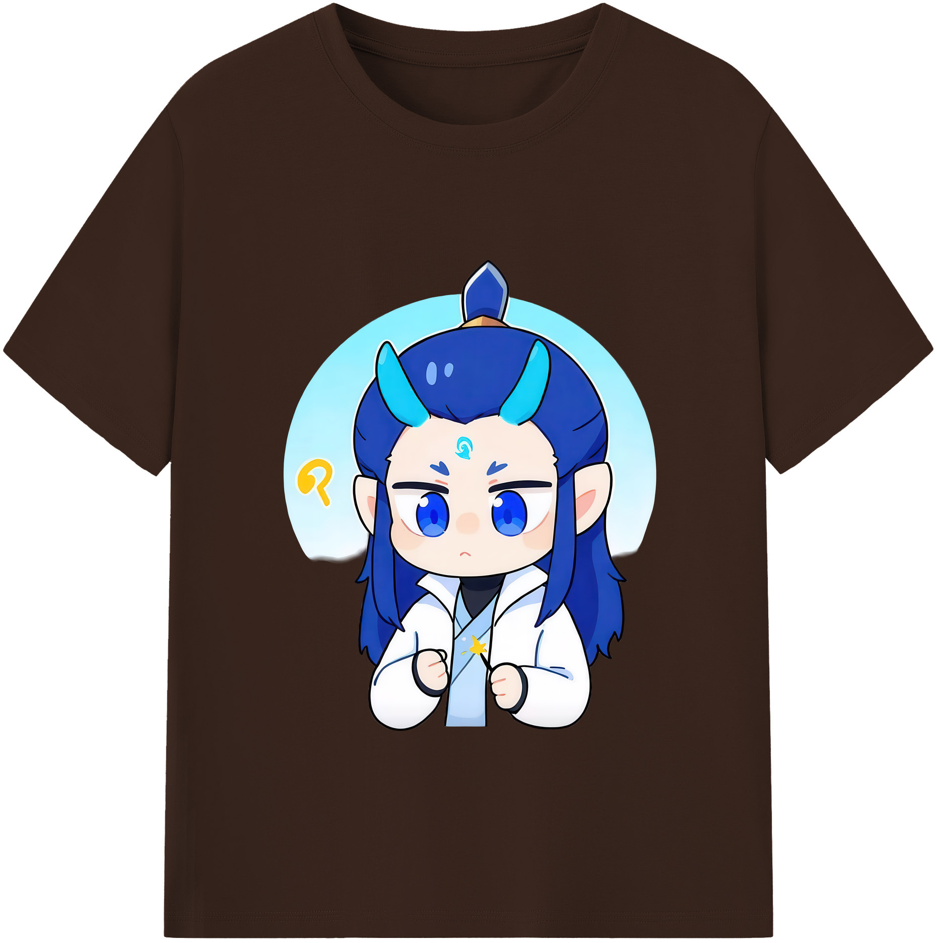 （画像用） Ne Zha 2 ナタ 魔童の大暴れ 綿100％半袖Tシャツ（フロントプリント）
