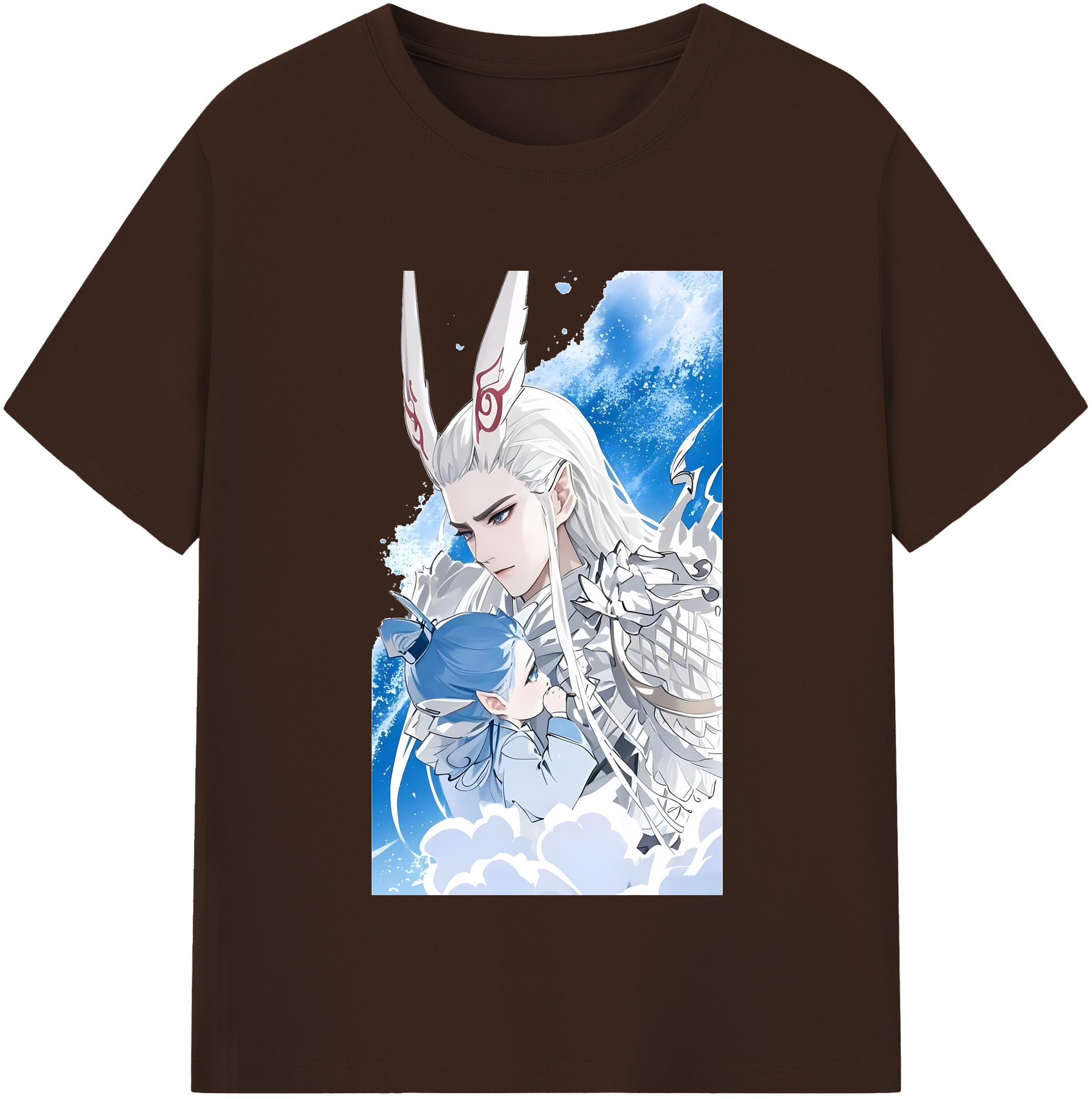 （画像用） Ne Zha 2 ナタ 魔童の大暴れ 綿100％半袖Tシャツ（フロントプリント）