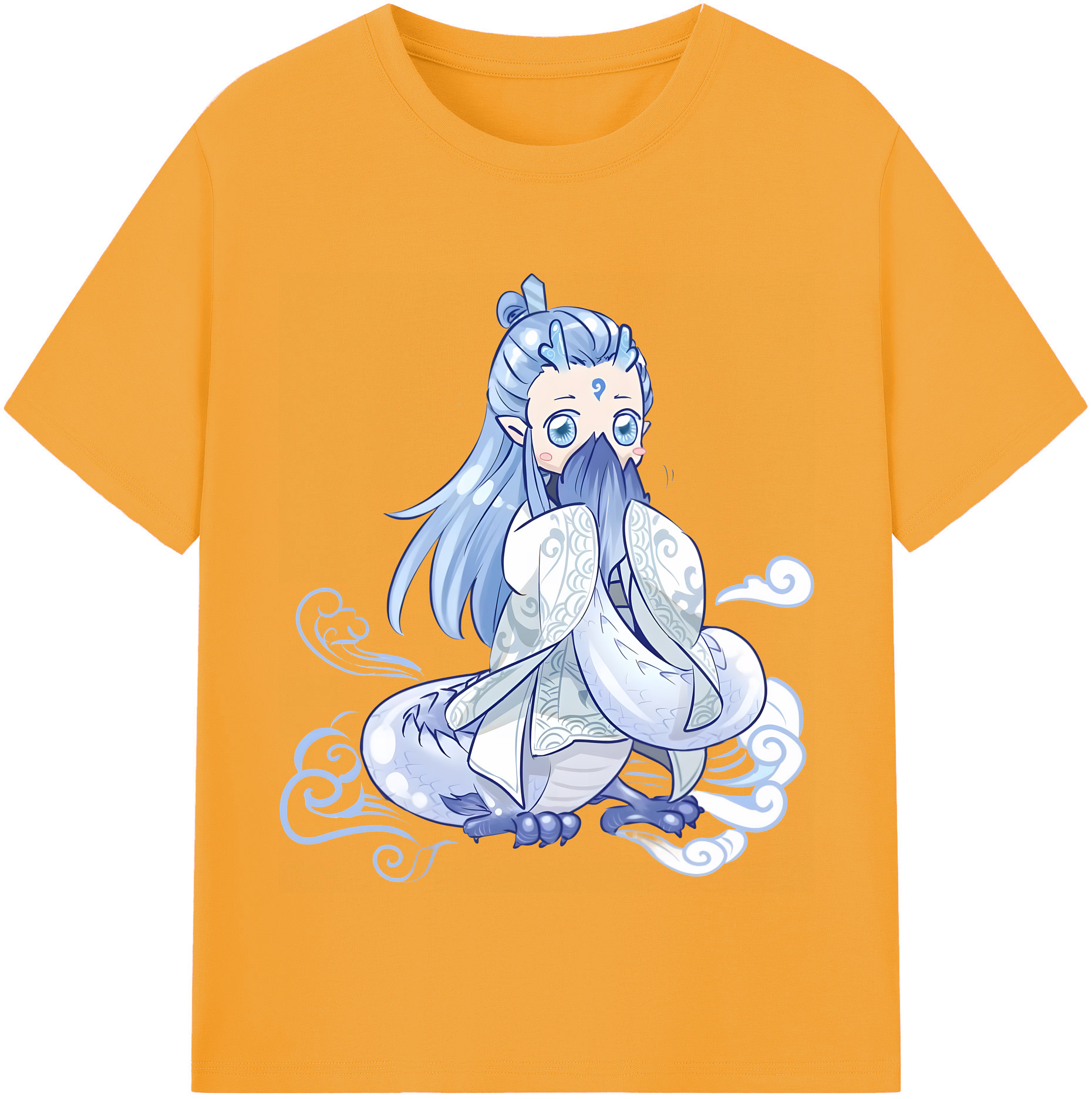 （画像用） Ne Zha 2 ナタ 魔童の大暴れ 綿100％半袖Tシャツ（フロントプリント）