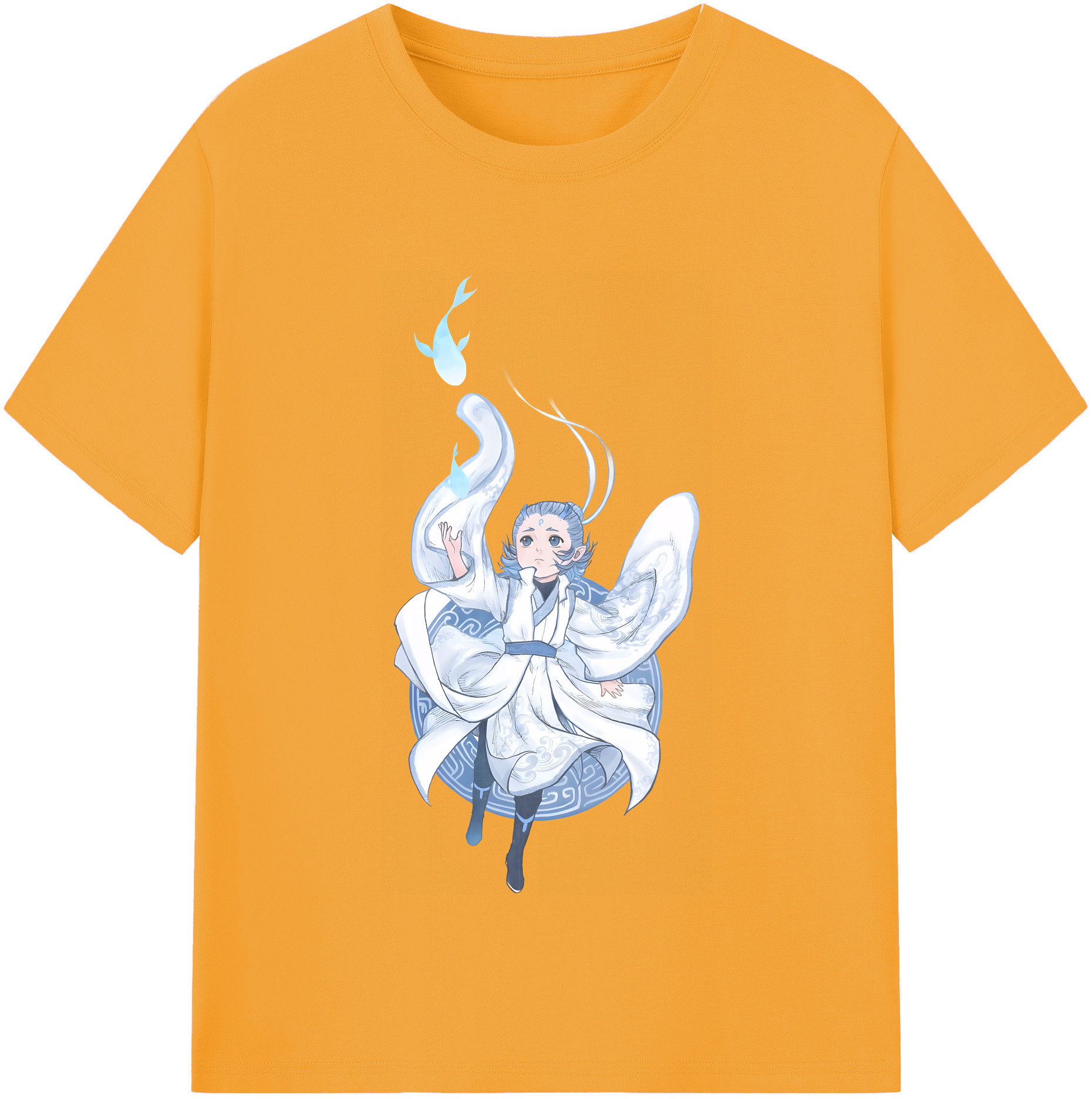 （画像用） Ne Zha 2 ナタ 魔童の大暴れ 綿100％半袖Tシャツ（フロントプリント）