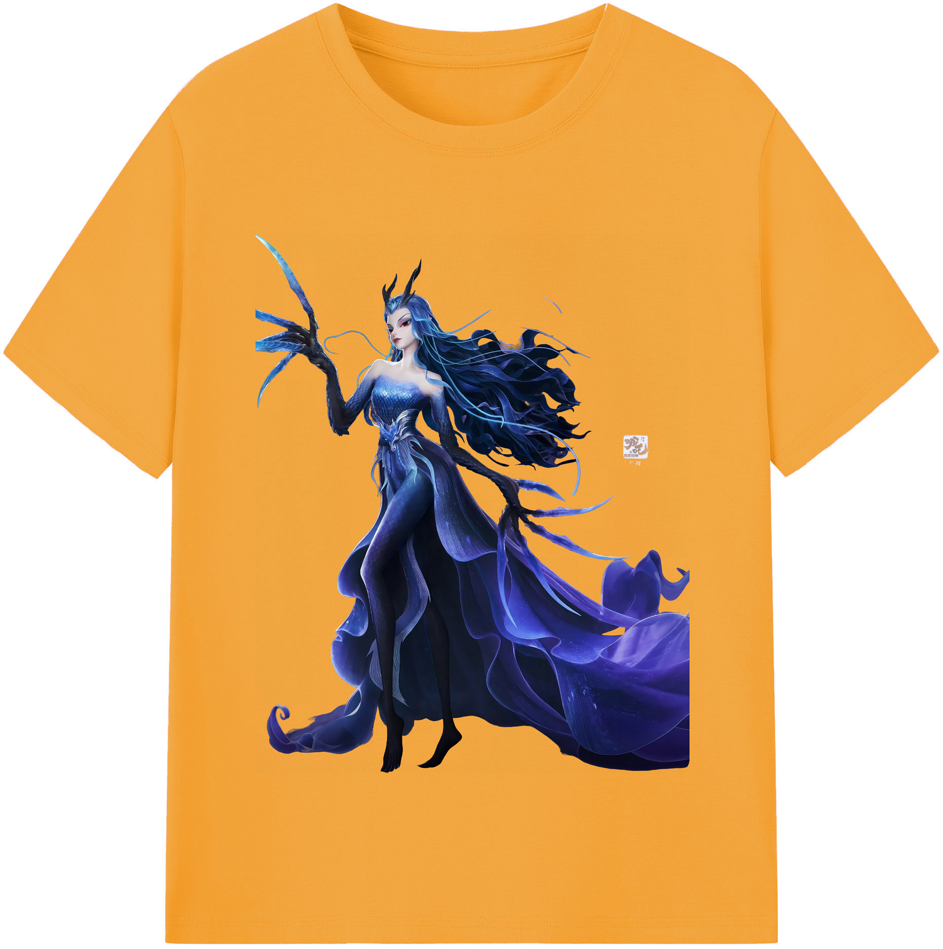 （画像用） Ne Zha 2 ナタ 魔童の大暴れ 綿100％半袖Tシャツ（フロントプリント）