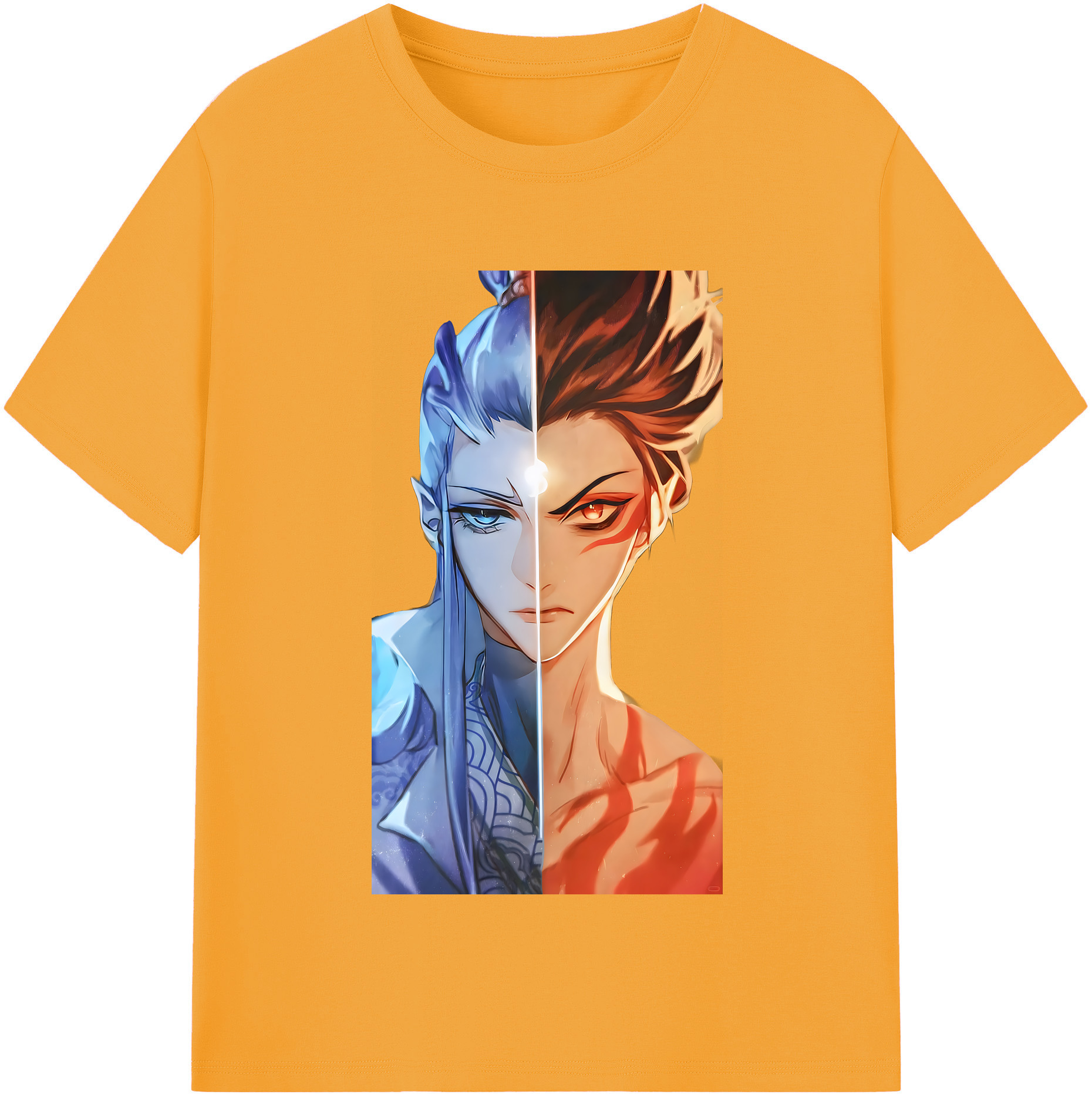（画像用） Ne Zha 2 ナタ 魔童の大暴れ 綿100％半袖Tシャツ（フロントプリント）