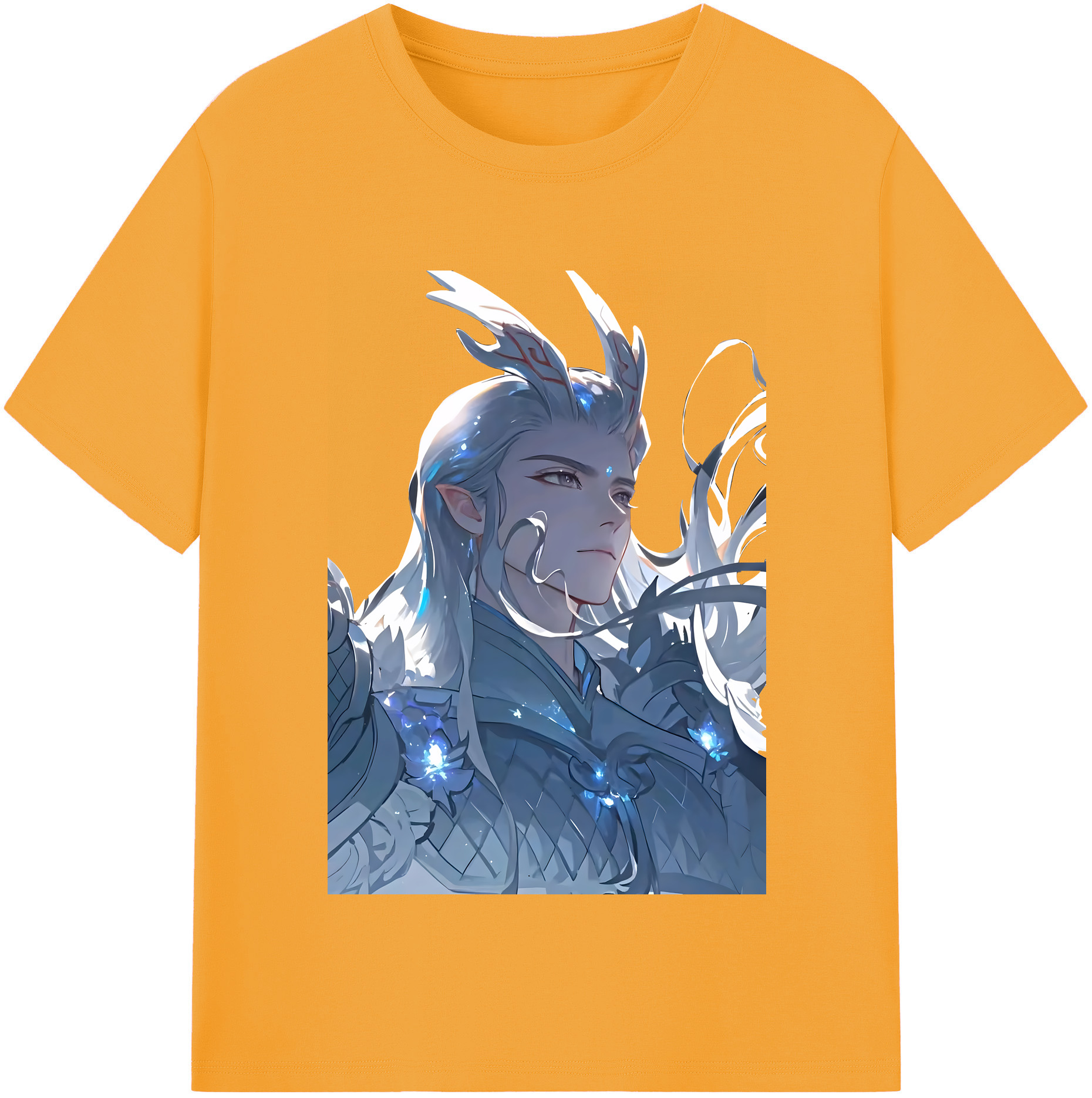 （画像用） Ne Zha 2 ナタ 魔童の大暴れ 綿100％半袖Tシャツ（フロントプリント）