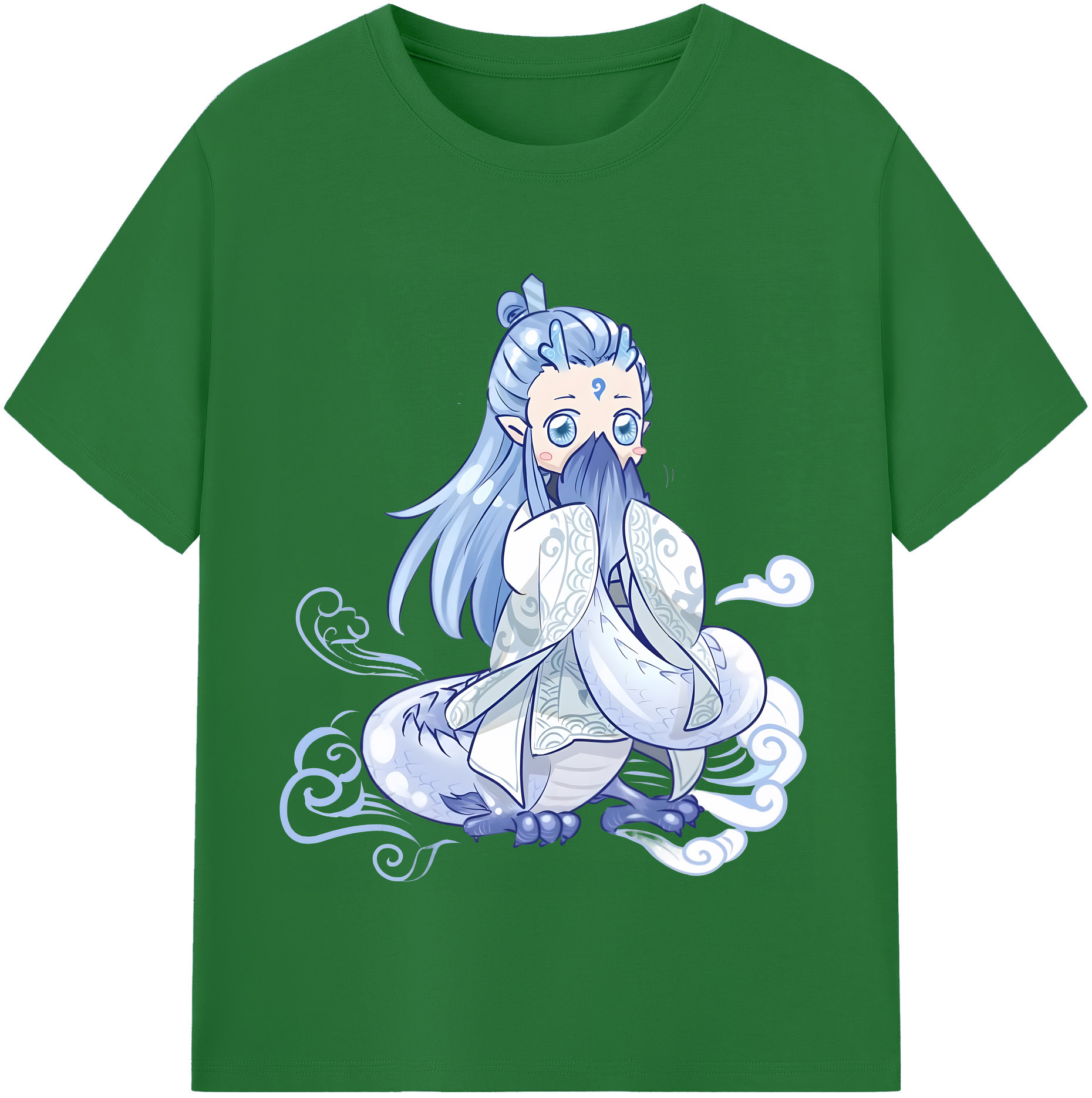 （画像用） Ne Zha 2 ナタ 魔童の大暴れ 綿100％半袖Tシャツ（フロントプリント）
