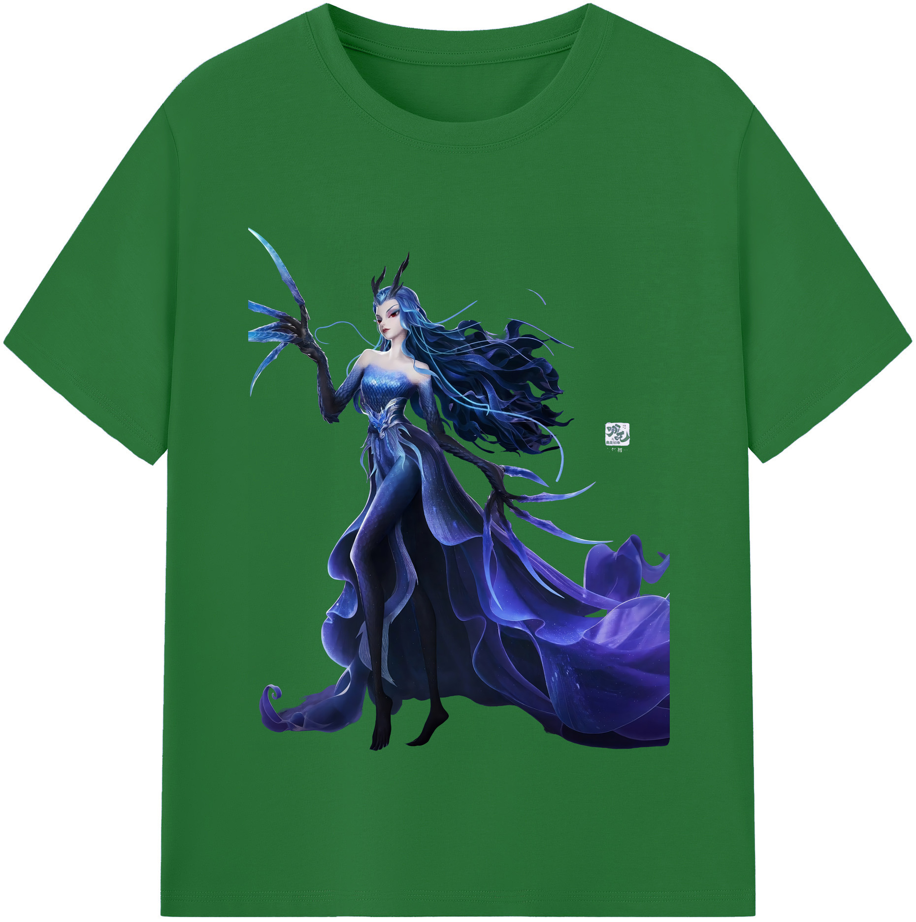 （画像用） Ne Zha 2 ナタ 魔童の大暴れ 綿100％半袖Tシャツ（フロントプリント）