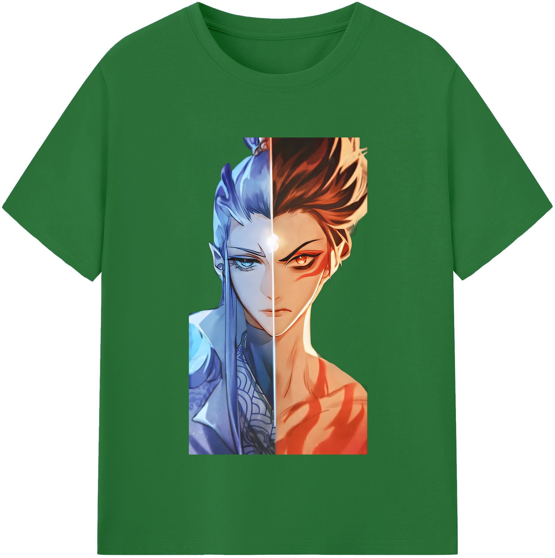 （画像用） Ne Zha 2 ナタ 魔童の大暴れ 綿100％半袖Tシャツ（フロントプリント）