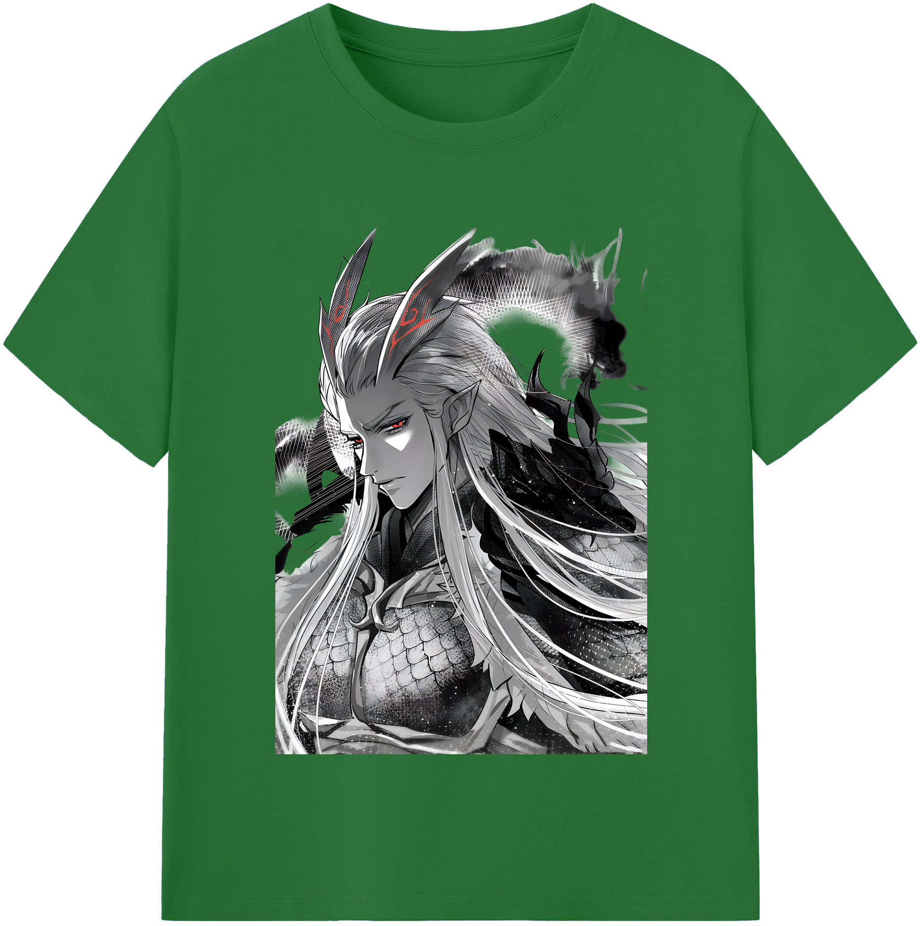 （画像用） Ne Zha 2 ナタ 魔童の大暴れ 綿100％半袖Tシャツ（フロントプリント）