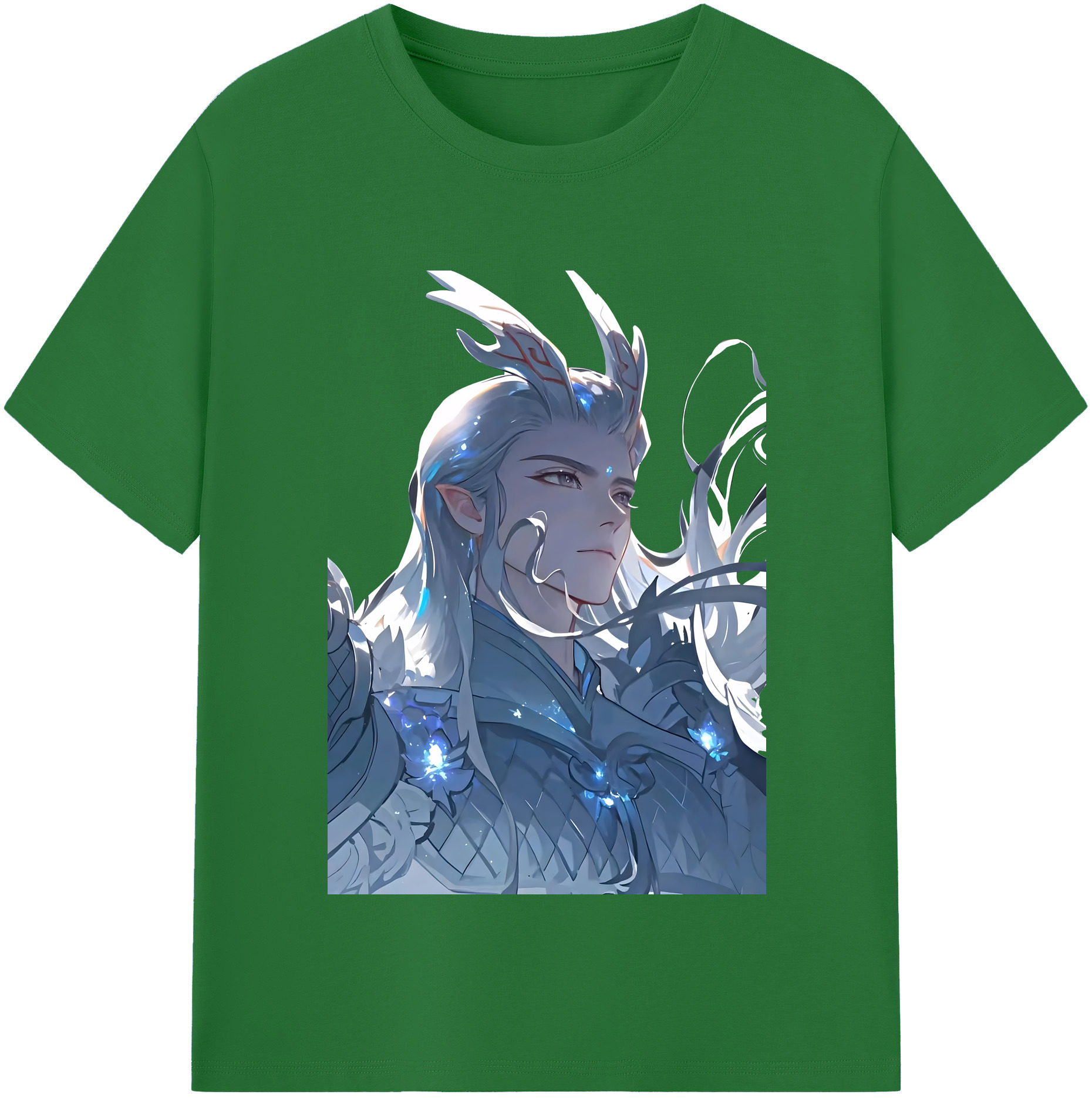 （画像用） Ne Zha 2 ナタ 魔童の大暴れ 綿100％半袖Tシャツ（フロントプリント）