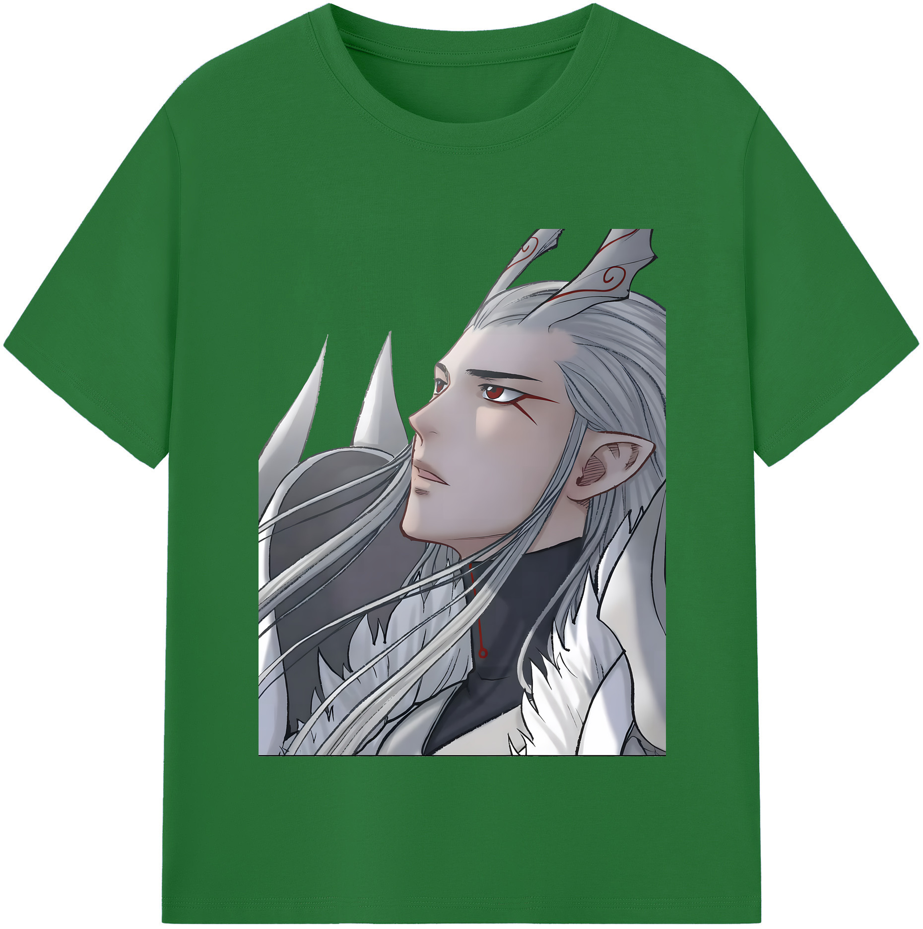 （画像用） Ne Zha 2 ナタ 魔童の大暴れ 綿100％半袖Tシャツ（フロントプリント）