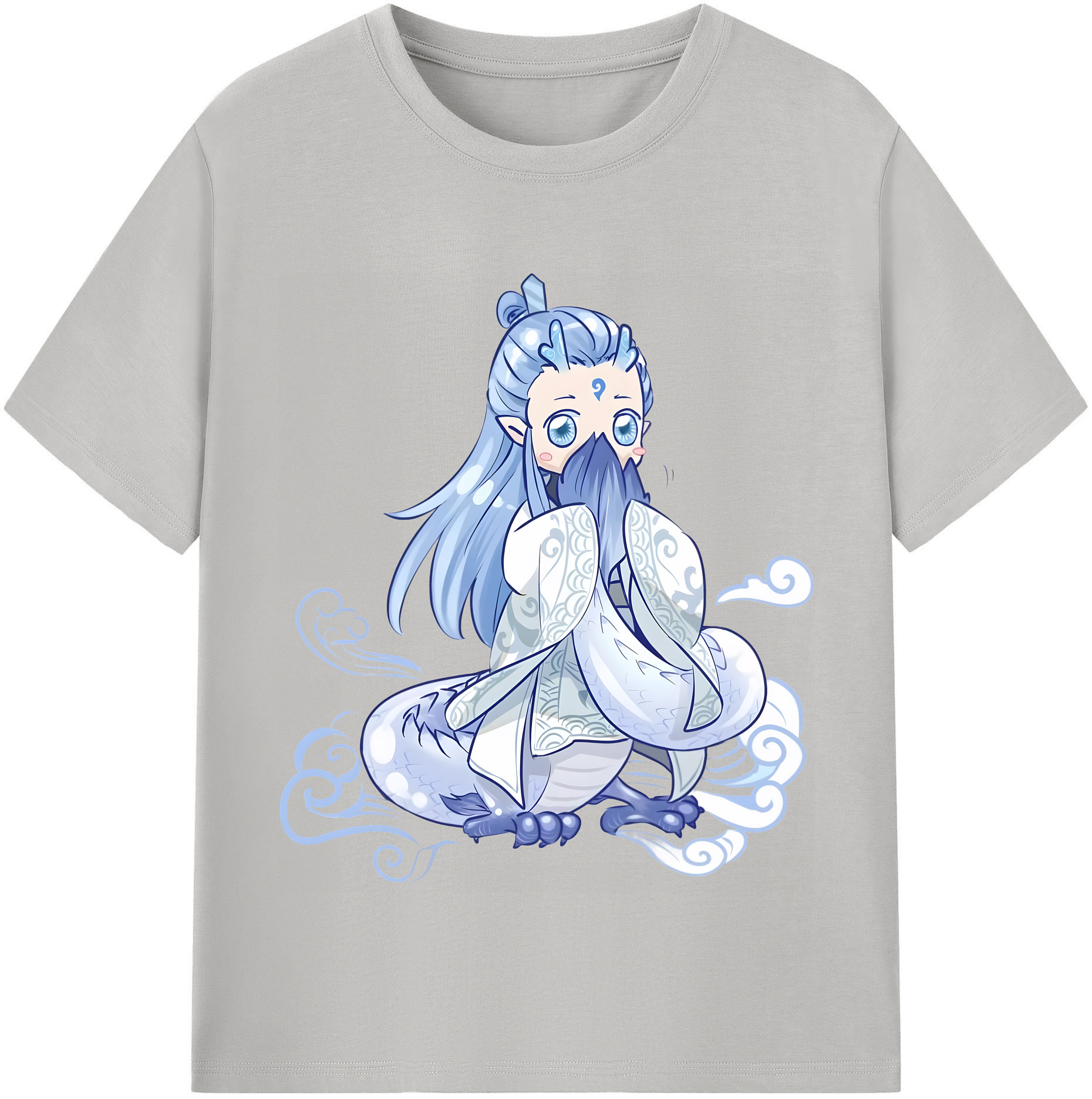 （画像用） Ne Zha 2 ナタ 魔童の大暴れ 綿100％半袖Tシャツ（フロントプリント）