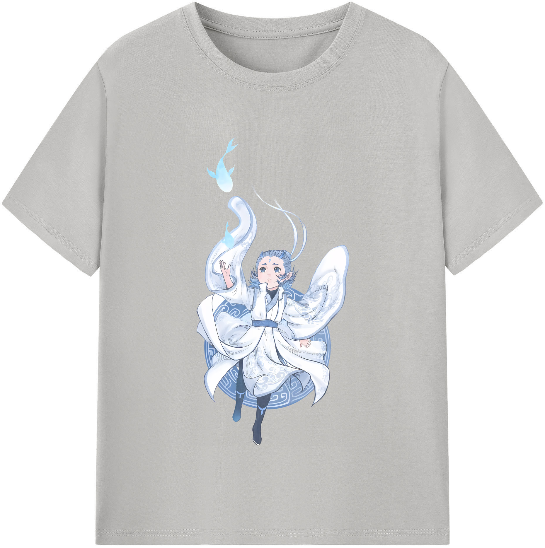 （画像用） Ne Zha 2 ナタ 魔童の大暴れ 綿100％半袖Tシャツ（フロントプリント）