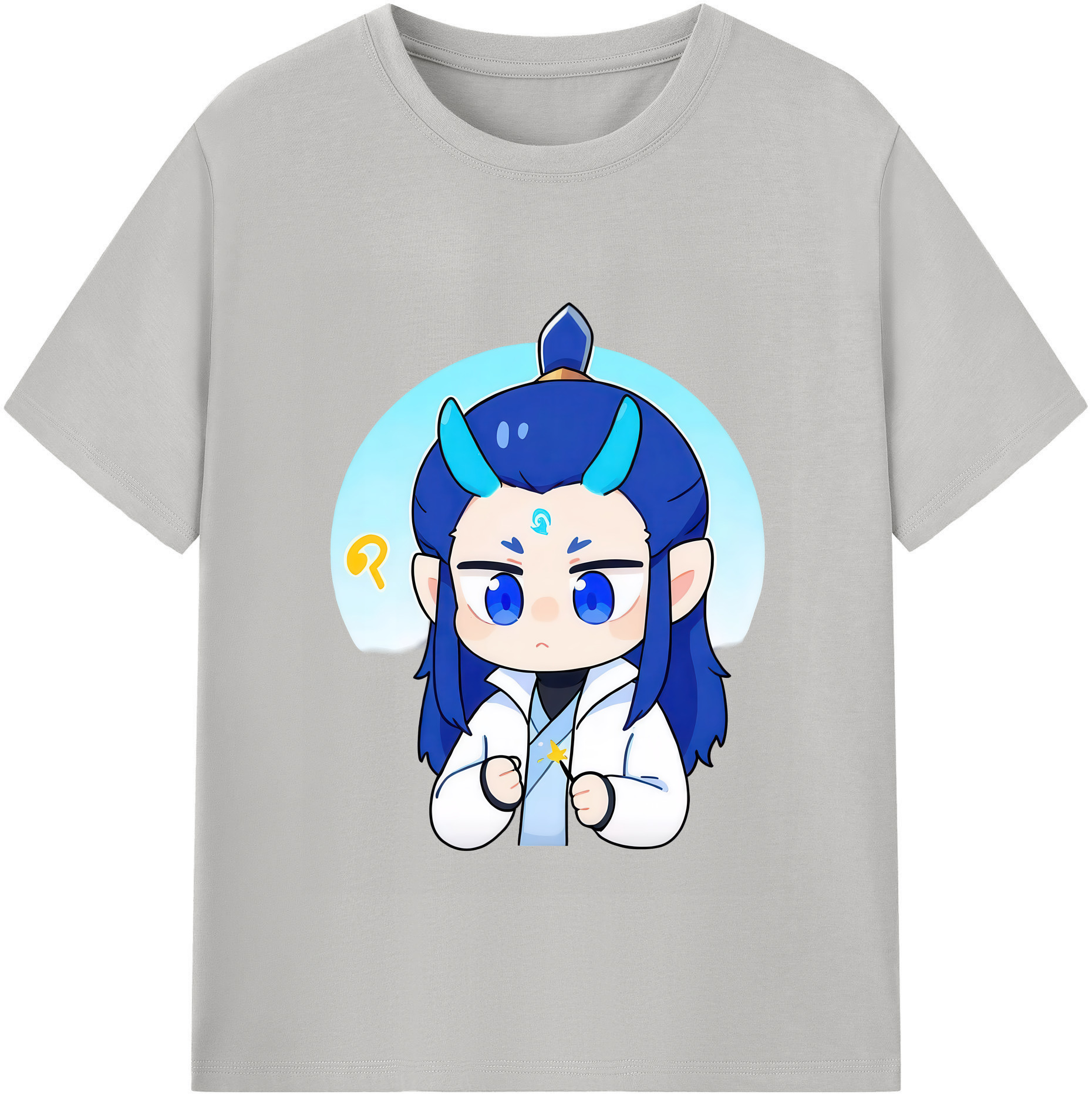 （画像用） Ne Zha 2 ナタ 魔童の大暴れ 綿100％半袖Tシャツ（フロントプリント）