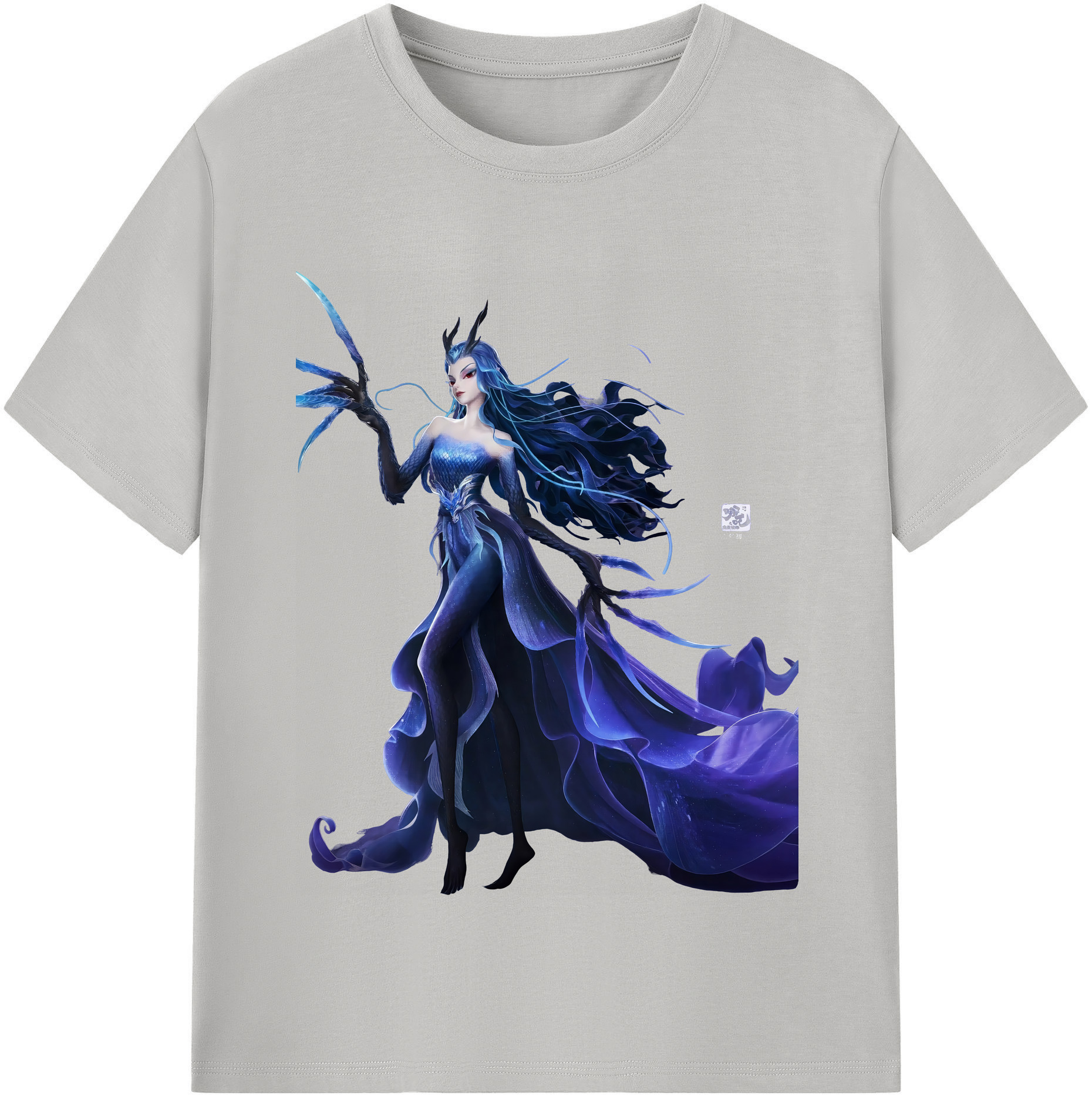 （画像用） Ne Zha 2 ナタ 魔童の大暴れ 綿100％半袖Tシャツ（フロントプリント）