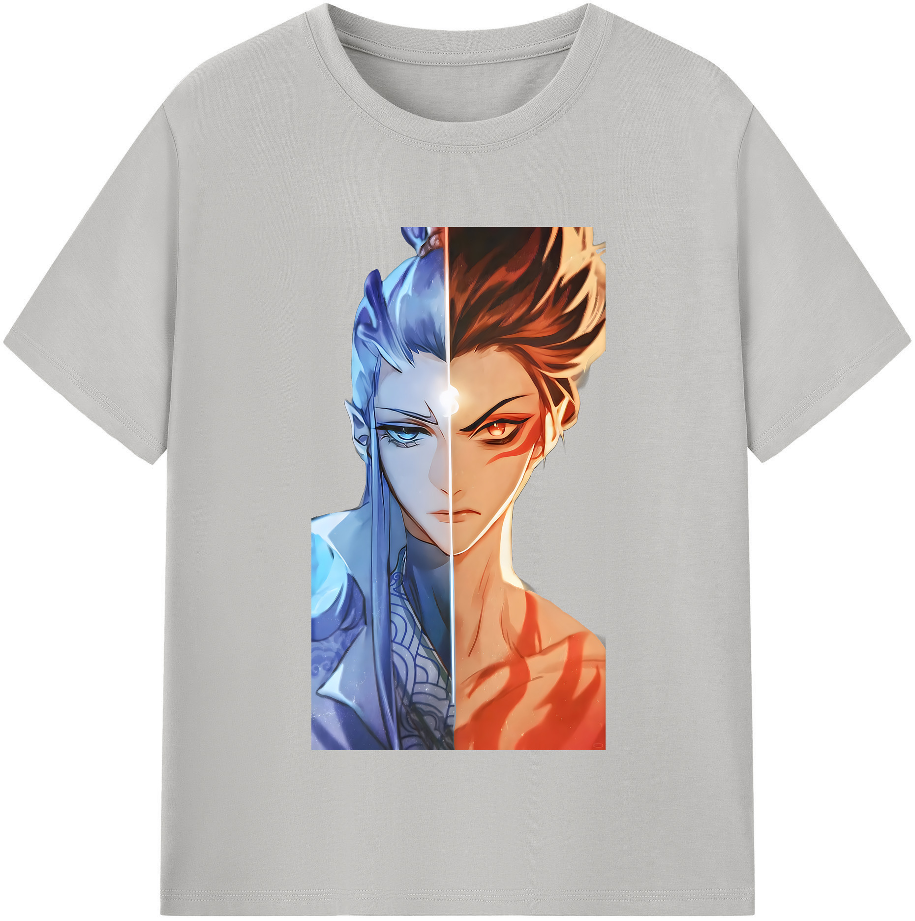 （画像用） Ne Zha 2 ナタ 魔童の大暴れ 綿100％半袖Tシャツ（フロントプリント）