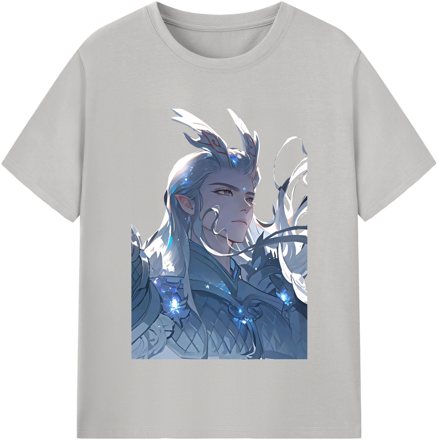 （画像用） Ne Zha 2 ナタ 魔童の大暴れ 綿100％半袖Tシャツ（フロントプリント）