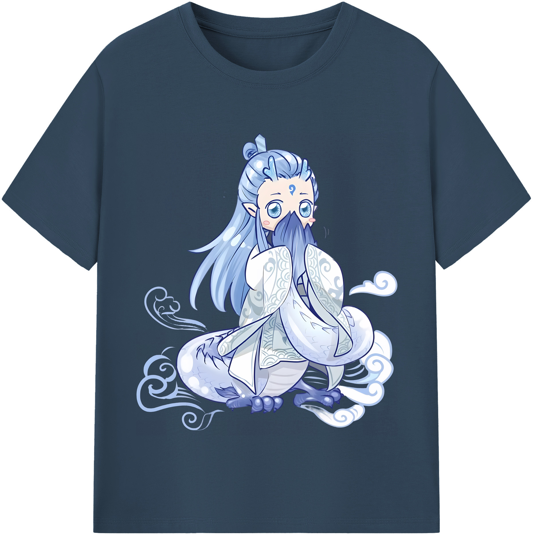 （画像用） Ne Zha 2 ナタ 魔童の大暴れ 綿100％半袖Tシャツ（フロントプリント）