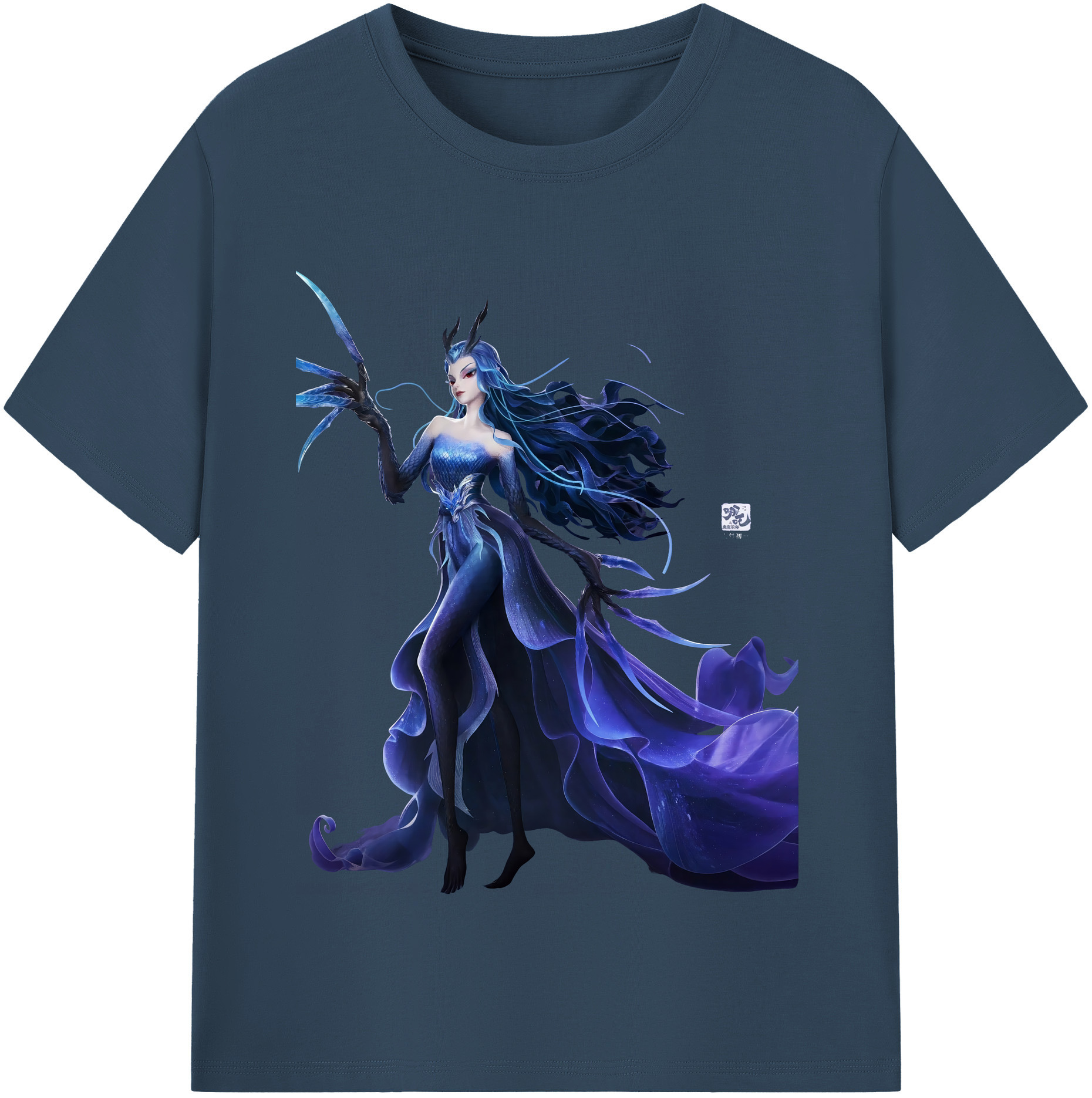 （画像用） Ne Zha 2 ナタ 魔童の大暴れ 綿100％半袖Tシャツ（フロントプリント）