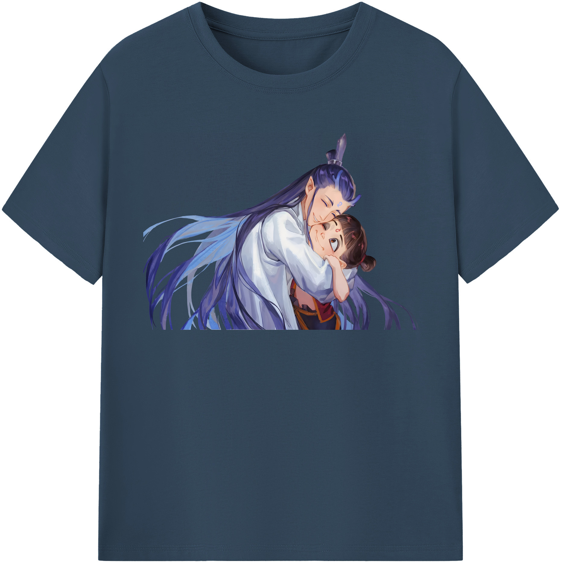 （画像用） Ne Zha 2 ナタ 魔童の大暴れ 綿100％半袖Tシャツ（フロントプリント）