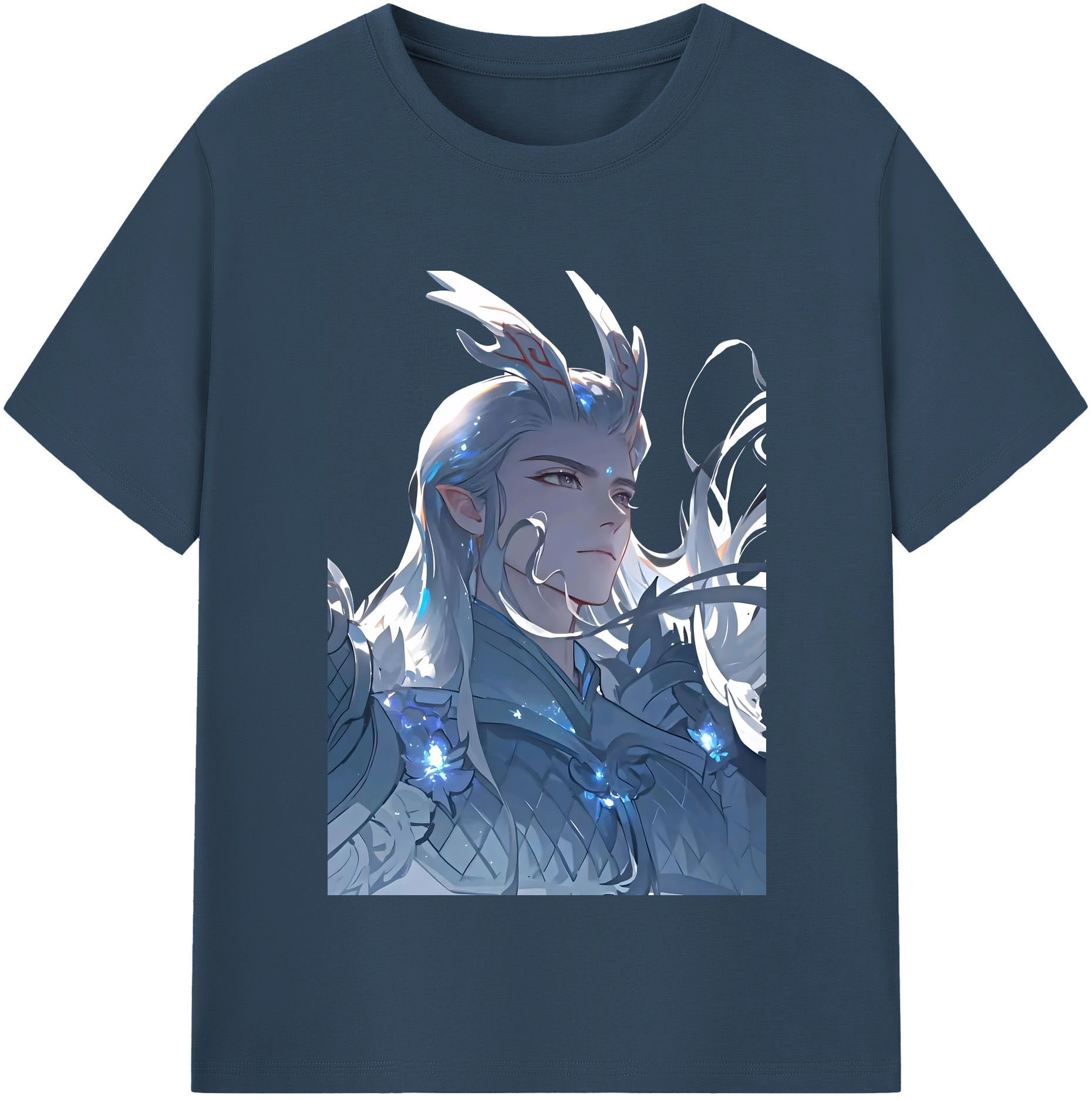（画像用） Ne Zha 2 ナタ 魔童の大暴れ 綿100％半袖Tシャツ（フロントプリント）