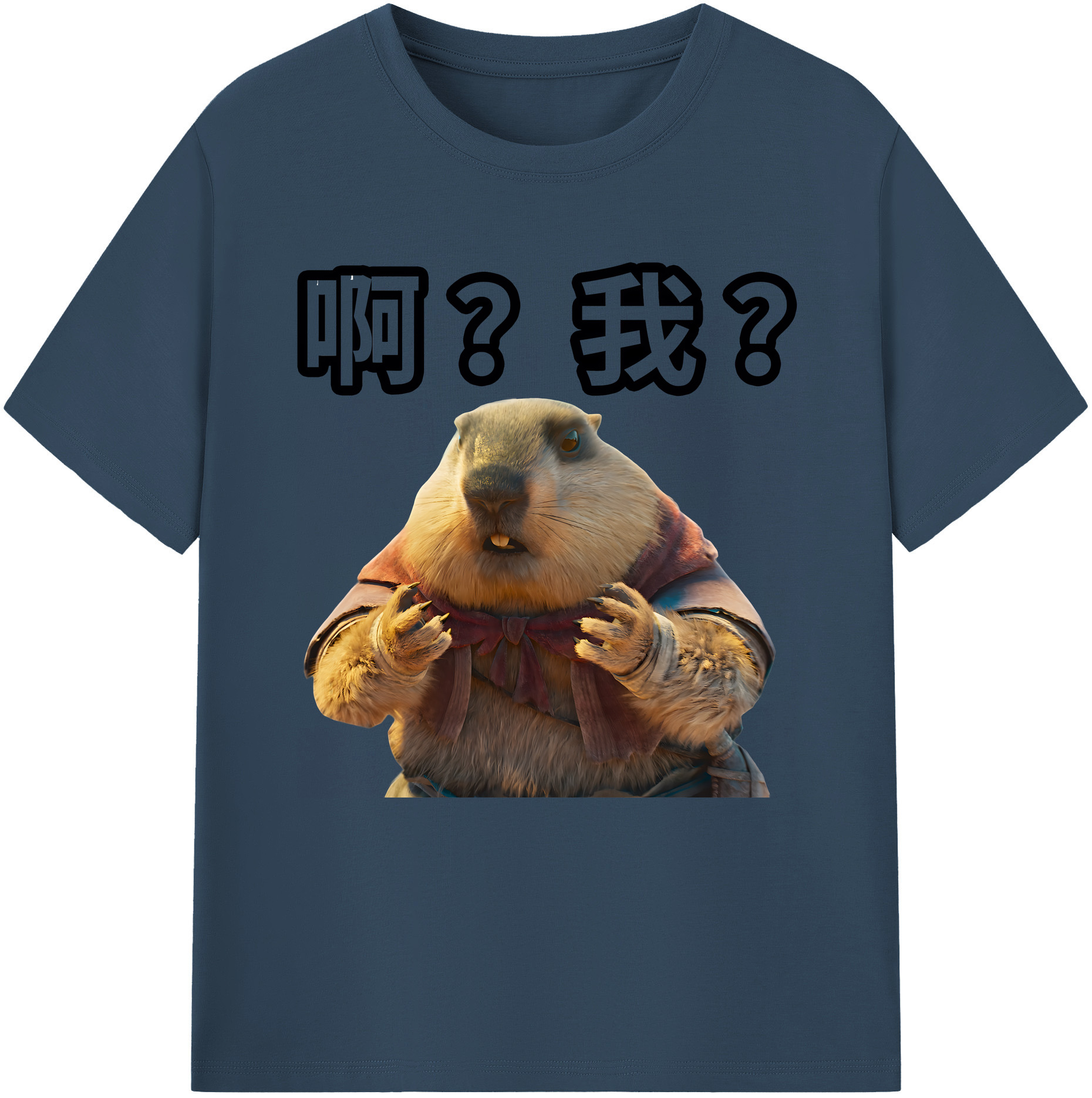 （画像用） Ne Zha 2 ナタ 魔童の大暴れ 綿100％半袖Tシャツ（フロントプリント）