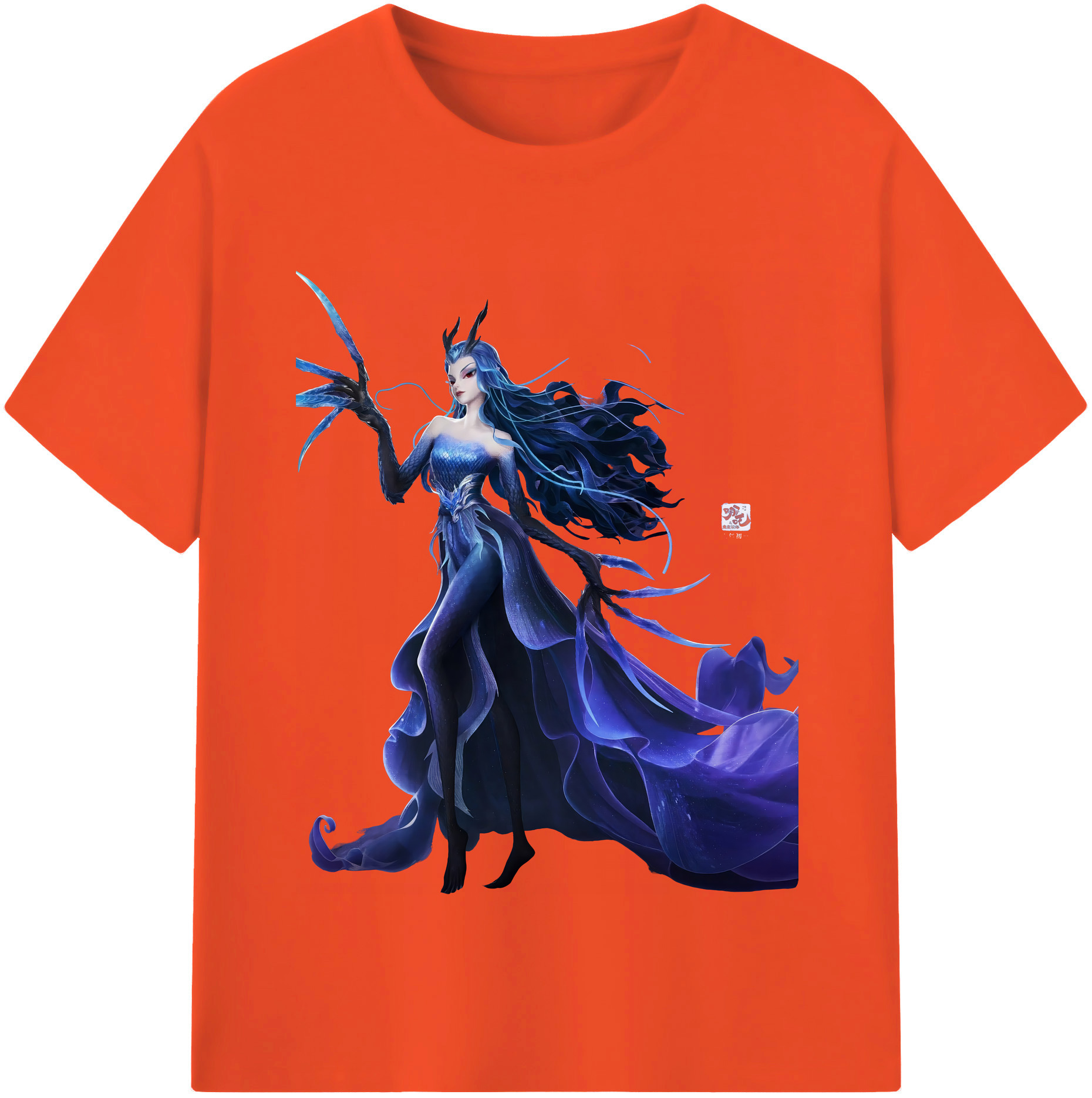 （画像用） Ne Zha 2 ナタ 魔童の大暴れ 綿100％半袖Tシャツ（フロントプリント）