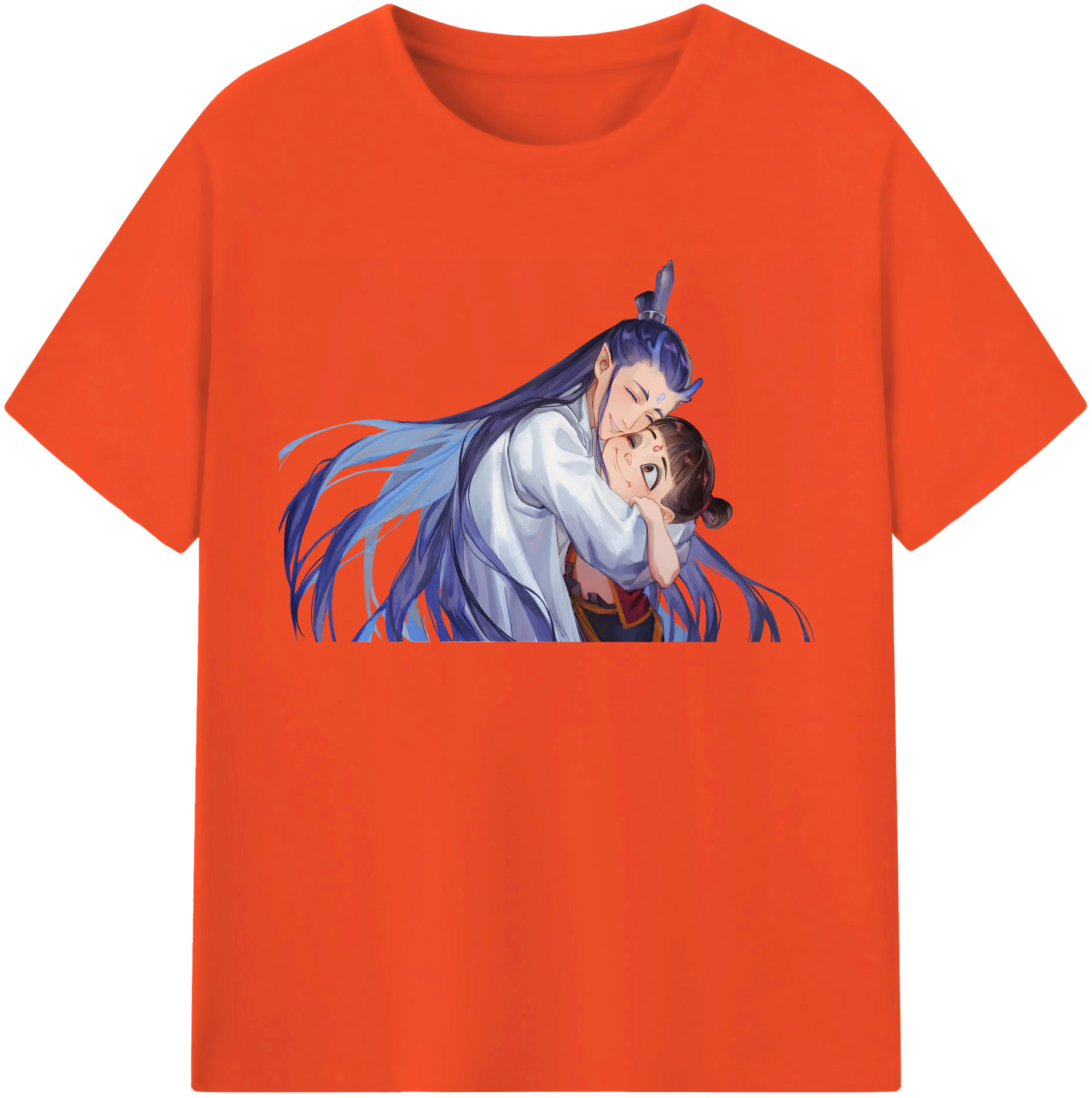 （画像用） Ne Zha 2 ナタ 魔童の大暴れ 綿100％半袖Tシャツ（フロントプリント）