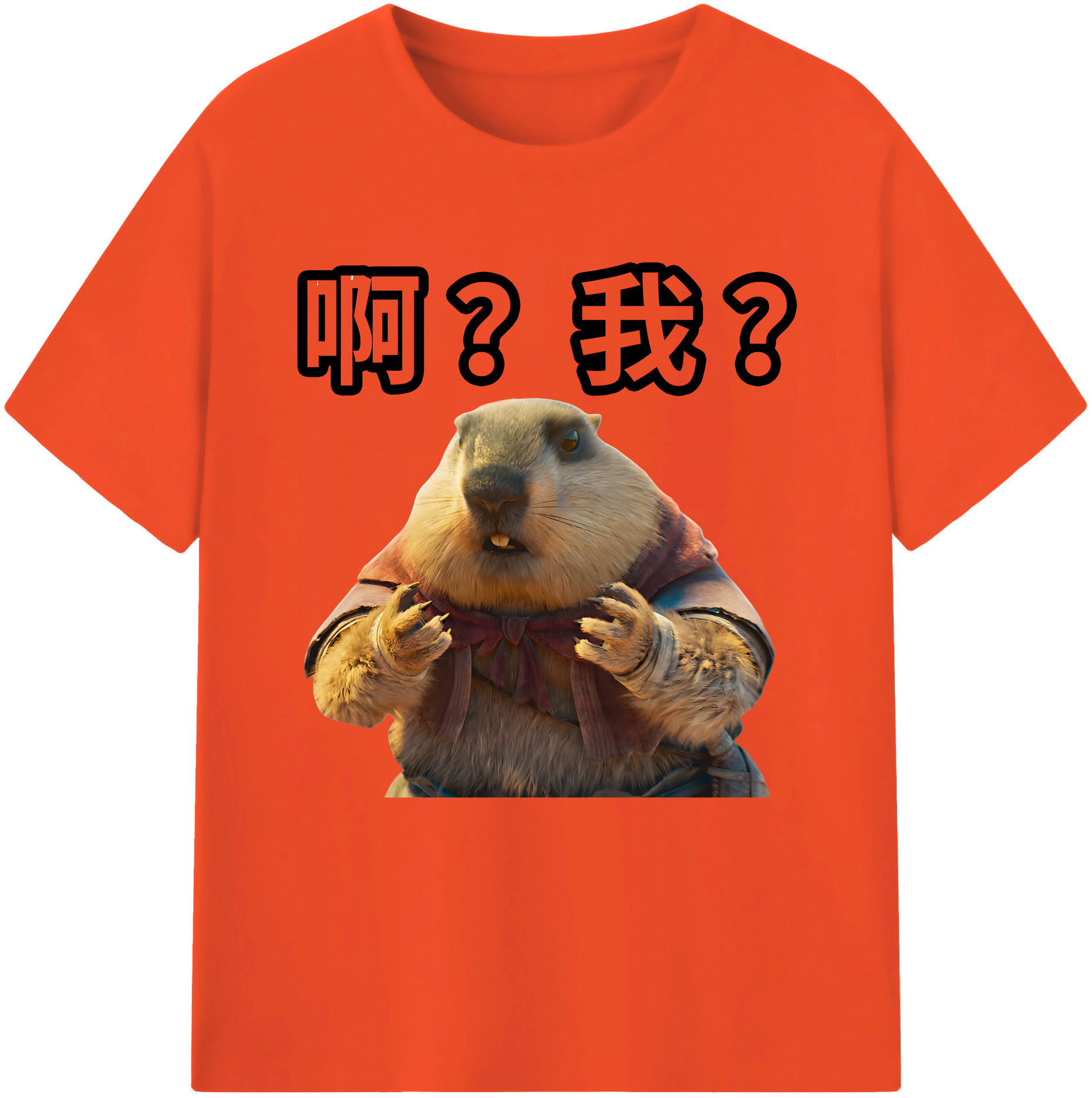 （画像用） Ne Zha 2 ナタ 魔童の大暴れ 綿100％半袖Tシャツ（フロントプリント）