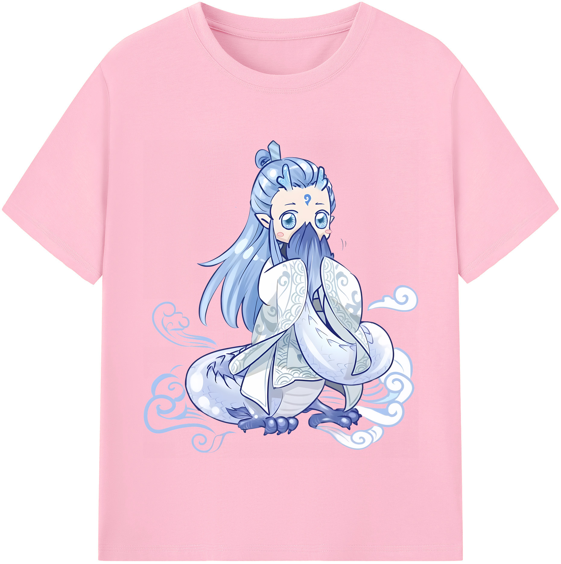 （画像用） Ne Zha 2 ナタ 魔童の大暴れ 綿100％半袖Tシャツ（フロントプリント）