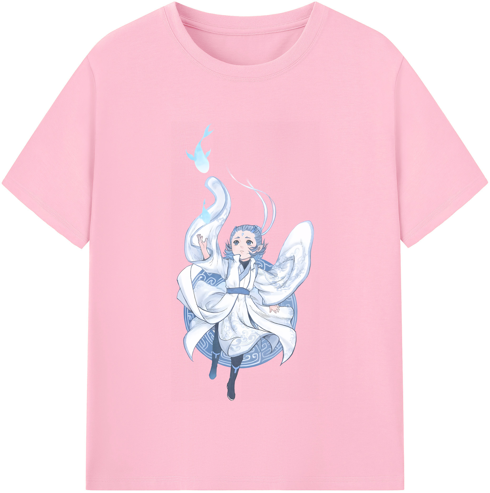 （画像用） Ne Zha 2 ナタ 魔童の大暴れ 綿100％半袖Tシャツ（フロントプリント）