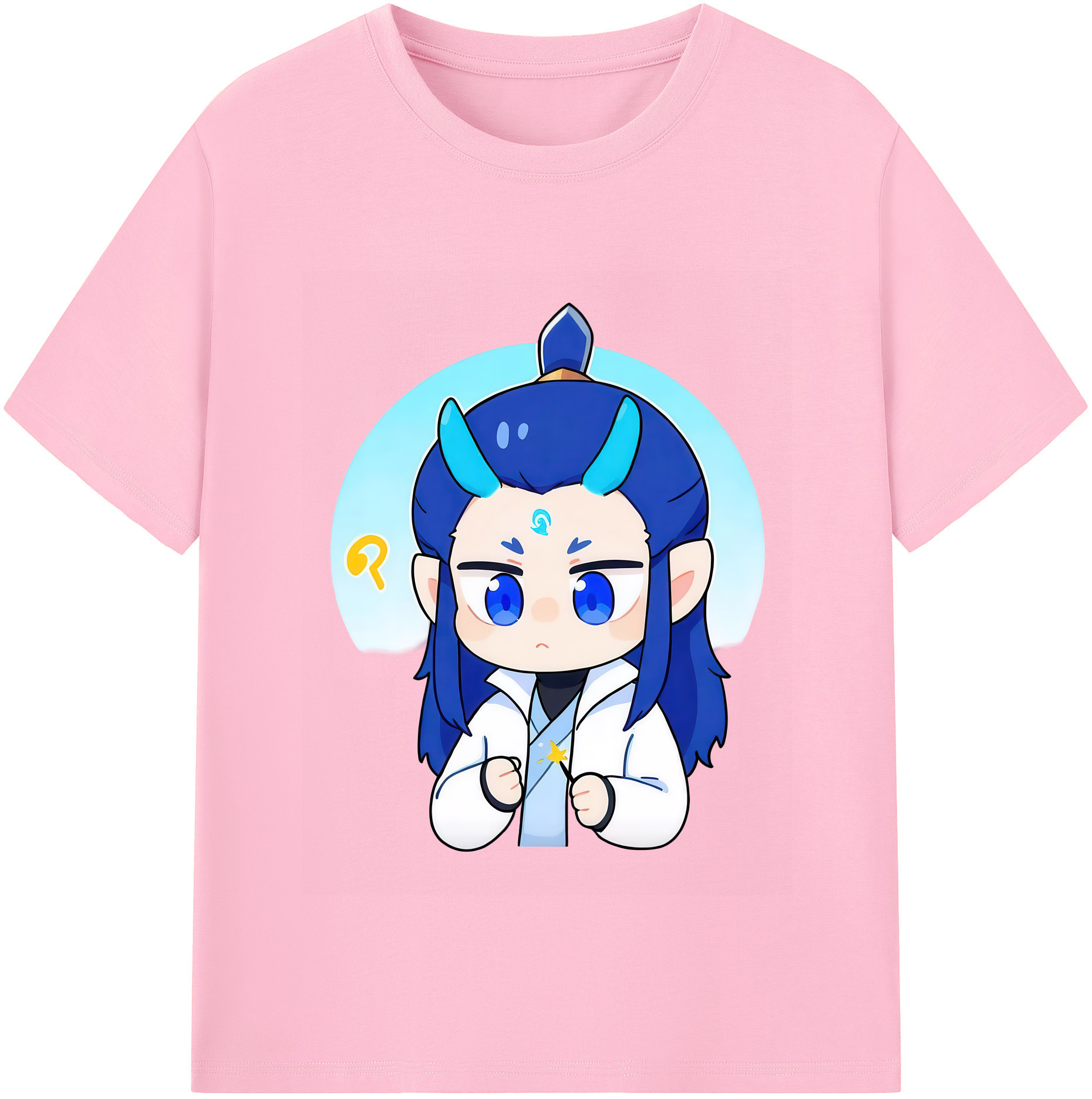 （画像用） Ne Zha 2 ナタ 魔童の大暴れ 綿100％半袖Tシャツ（フロントプリント）