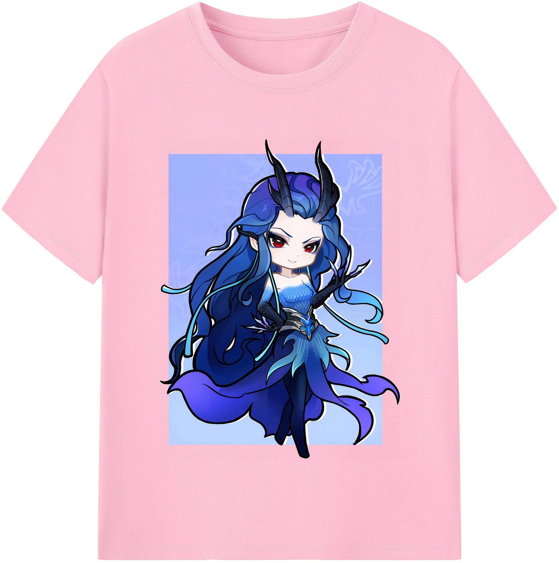 （画像用） Ne Zha 2 ナタ 魔童の大暴れ 綿100％半袖Tシャツ（フロントプリント）
