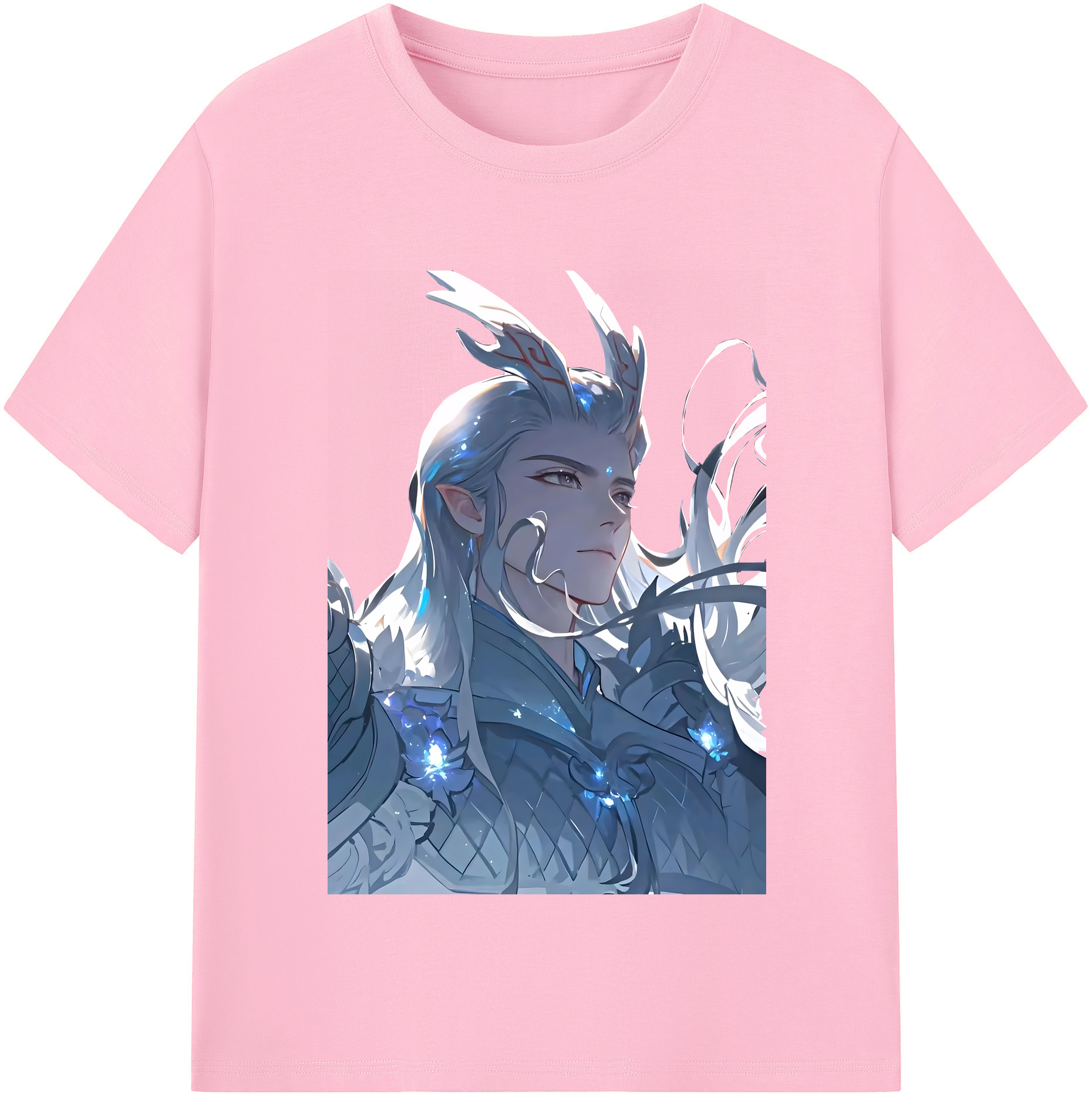 （画像用） Ne Zha 2 ナタ 魔童の大暴れ 綿100％半袖Tシャツ（フロントプリント）