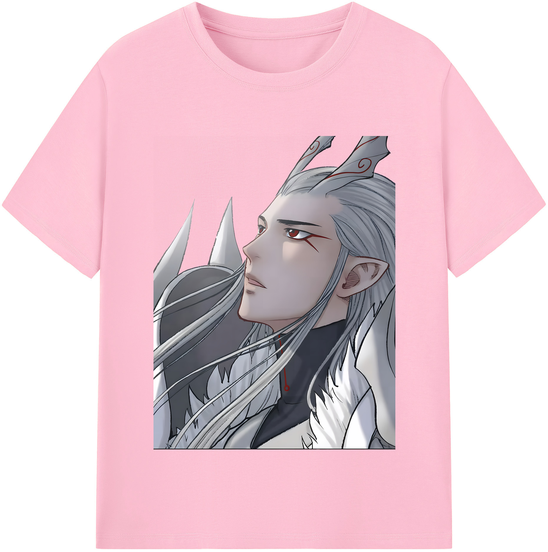 （画像用） Ne Zha 2 ナタ 魔童の大暴れ 綿100％半袖Tシャツ（フロントプリント）