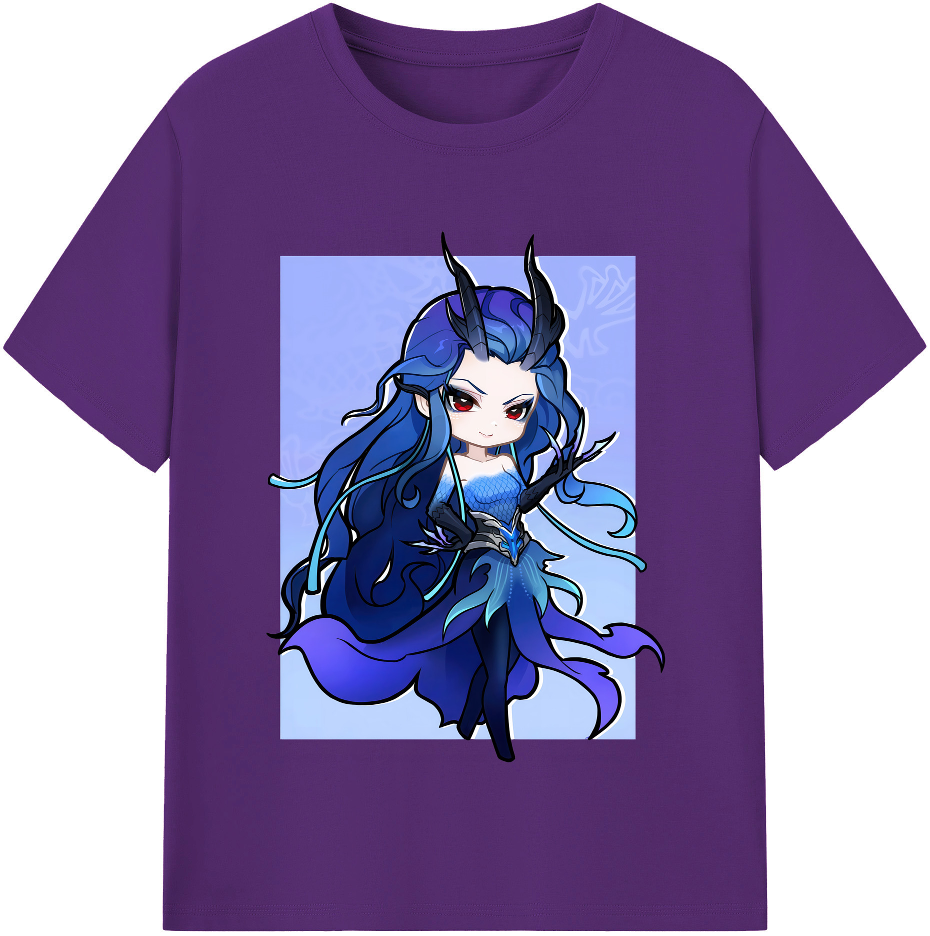 （画像用） Ne Zha 2 ナタ 魔童の大暴れ 綿100％半袖Tシャツ（フロントプリント）