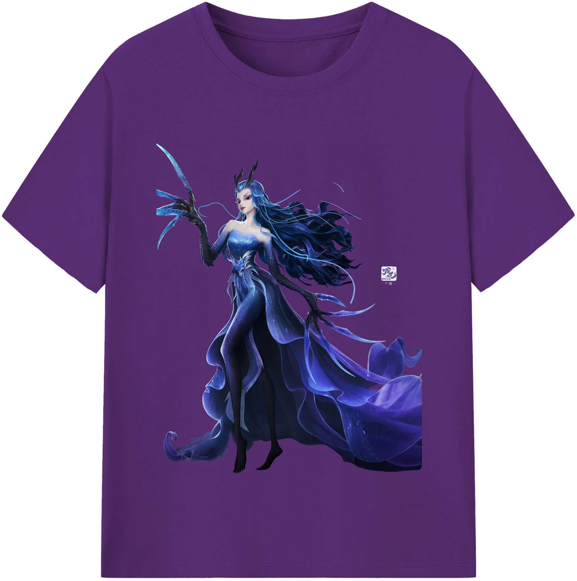 （画像用） Ne Zha 2 ナタ 魔童の大暴れ 綿100％半袖Tシャツ（フロントプリント）