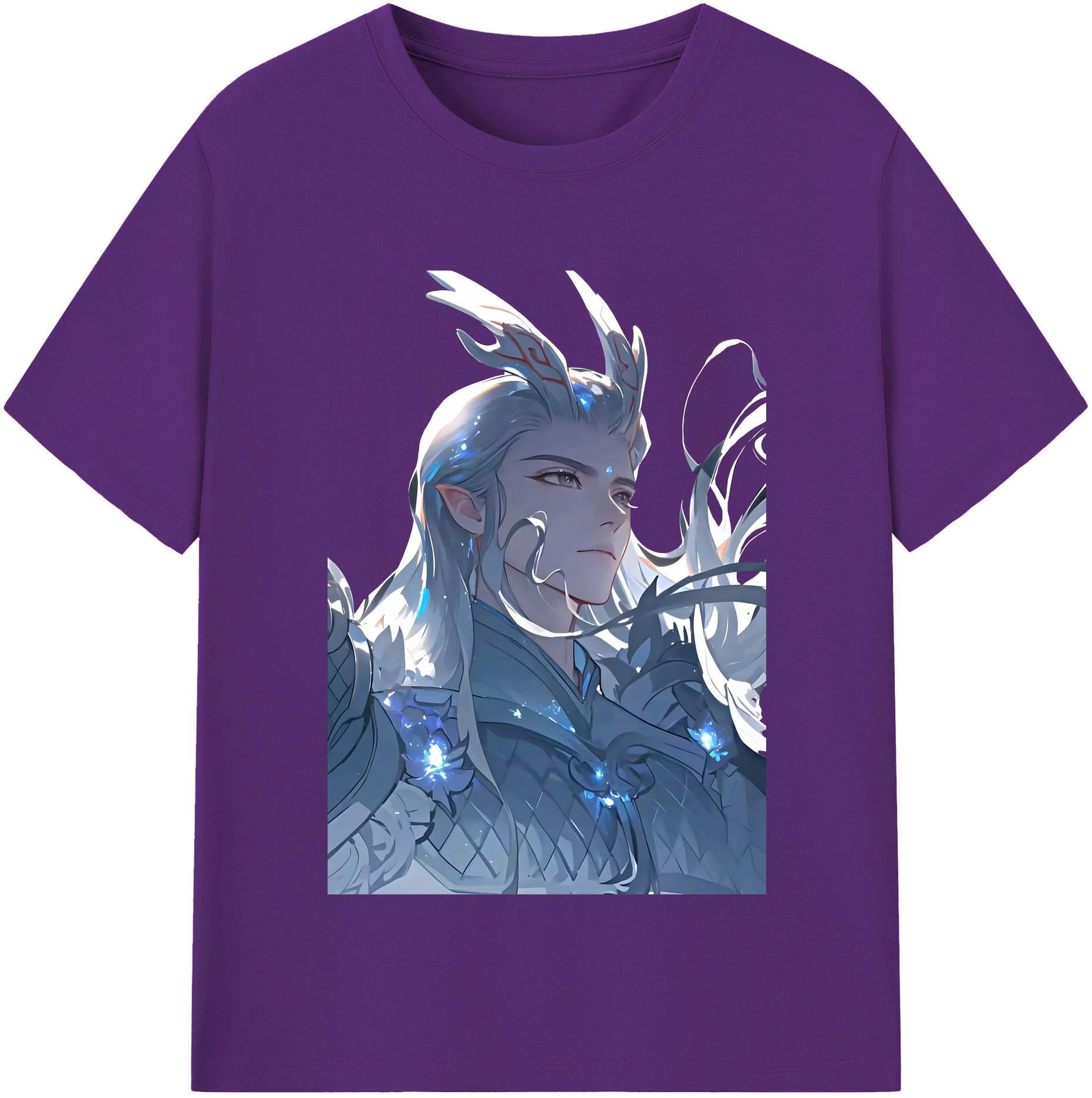（画像用） Ne Zha 2 ナタ 魔童の大暴れ 綿100％半袖Tシャツ（フロントプリント）