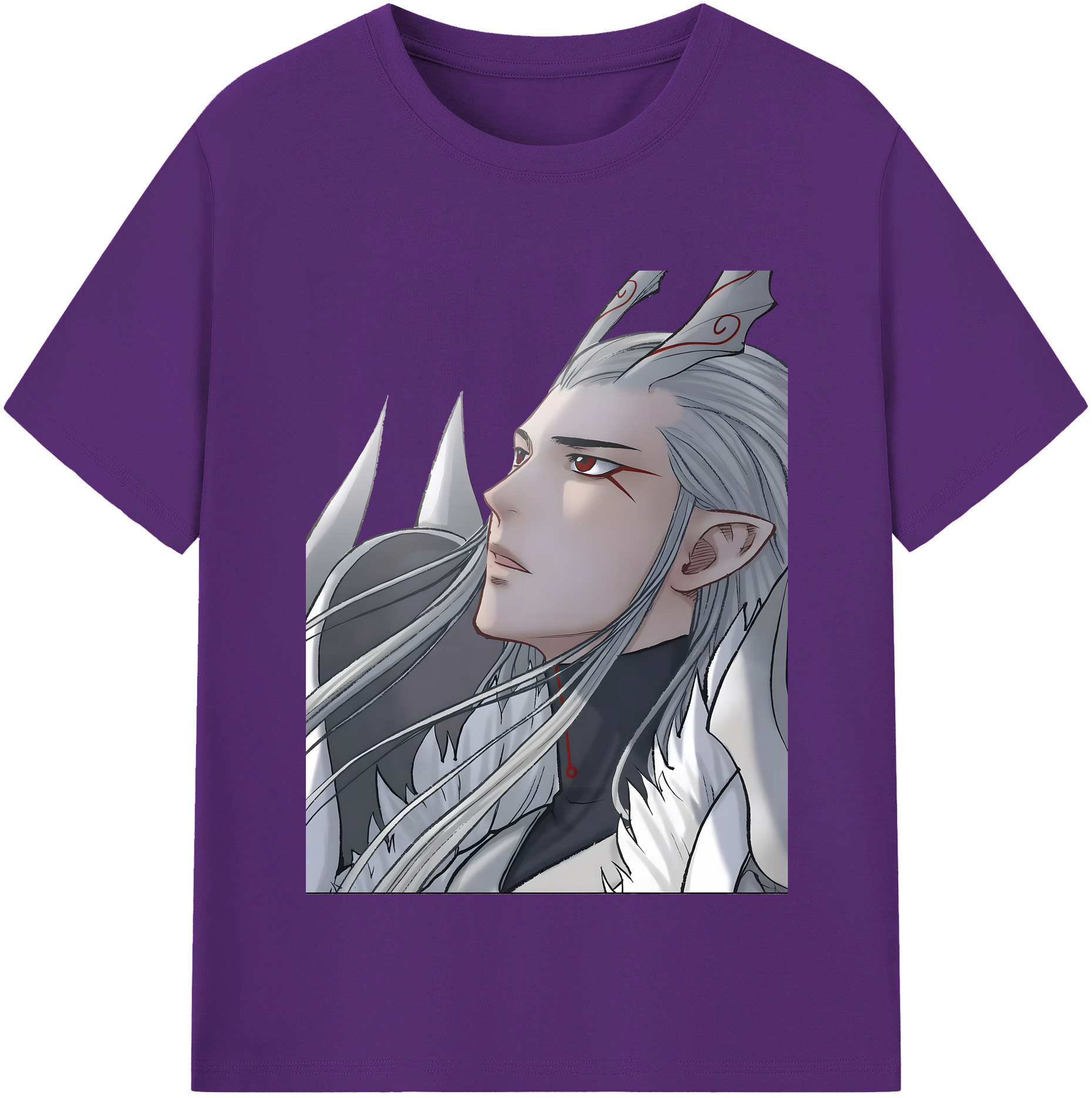 （画像用） Ne Zha 2 ナタ 魔童の大暴れ 綿100％半袖Tシャツ（フロントプリント）