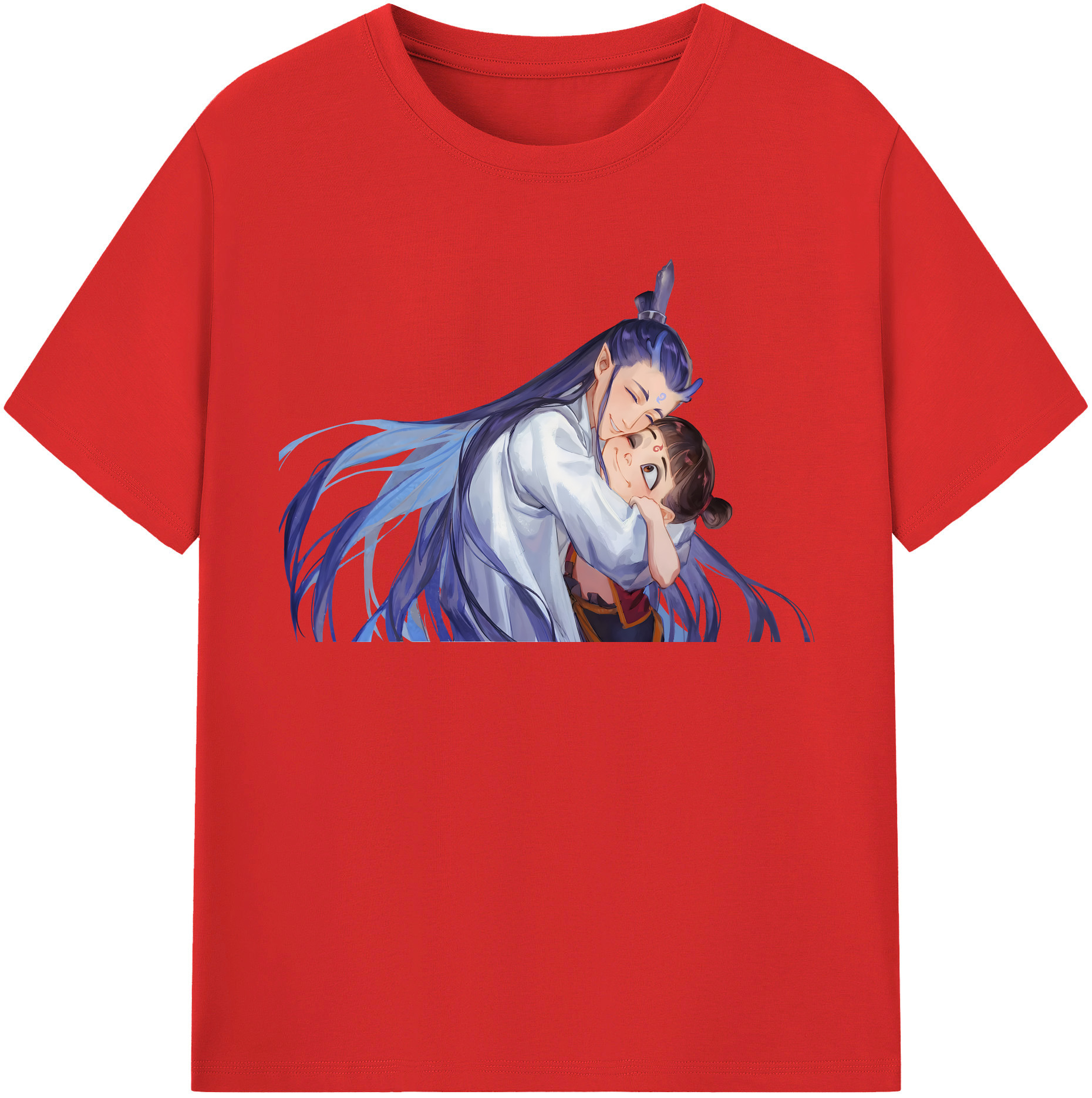 （画像用） Ne Zha 2 ナタ 魔童の大暴れ 綿100％半袖Tシャツ（フロントプリント）