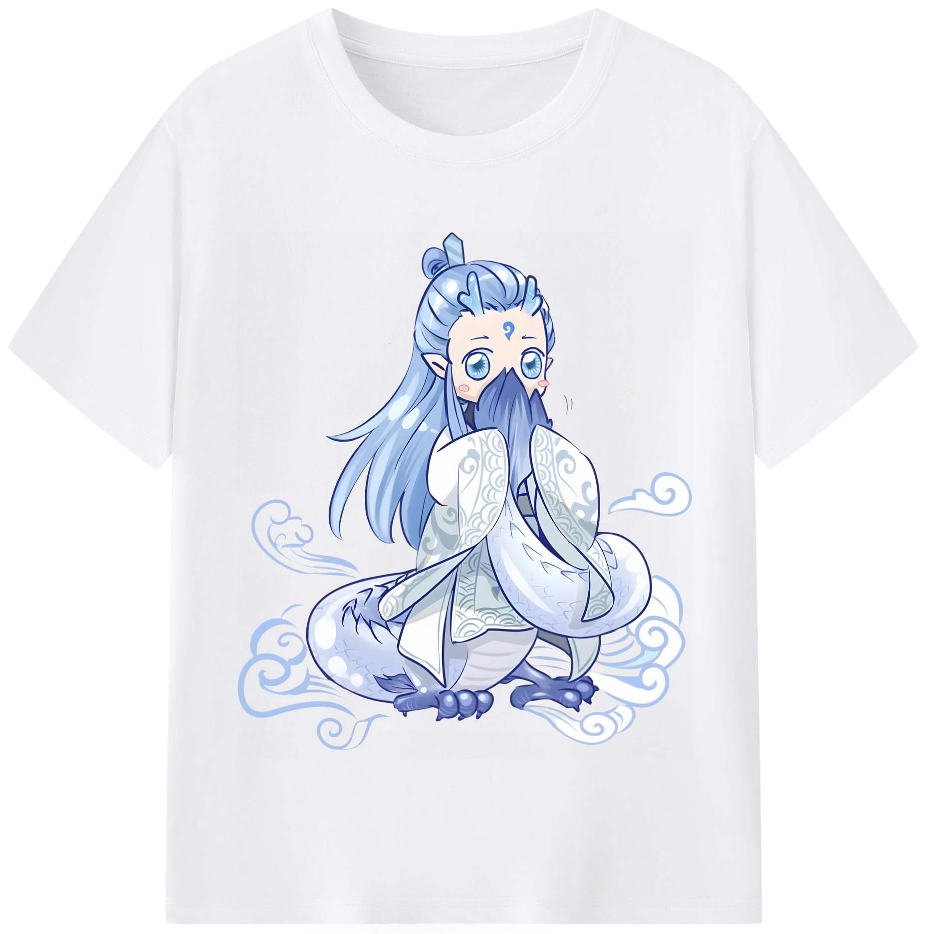 （画像用） Ne Zha 2 ナタ 魔童の大暴れ 綿100％半袖Tシャツ（フロントプリント）